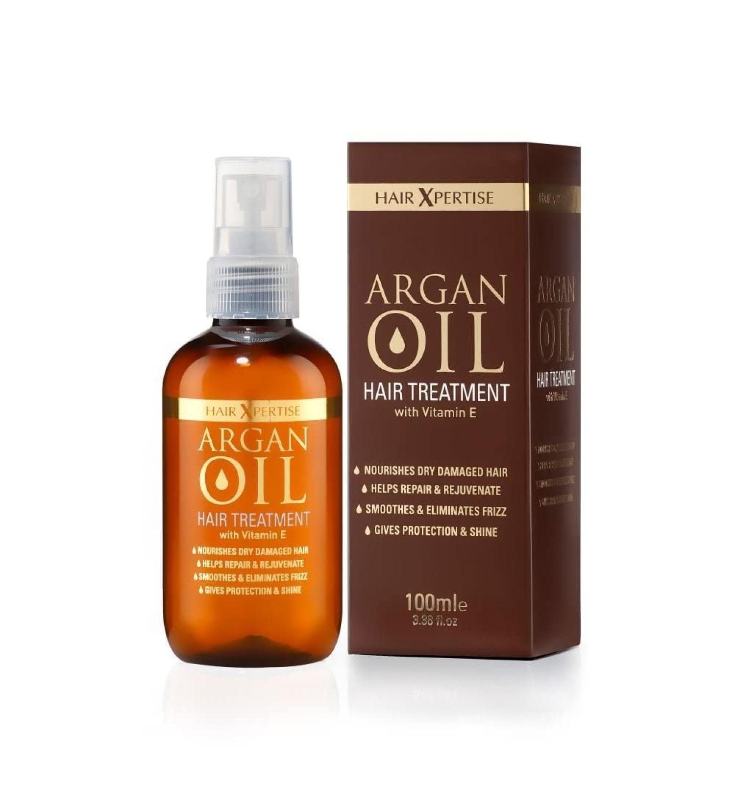 Hair Xpertise Moroccan Argan Oil Treatment for Damaged Hair | Nourishing and Moisturizing | Repair, Smooth, and Revitalize Hair | Vegan | 100ml - Buy Online on GoSupps.com