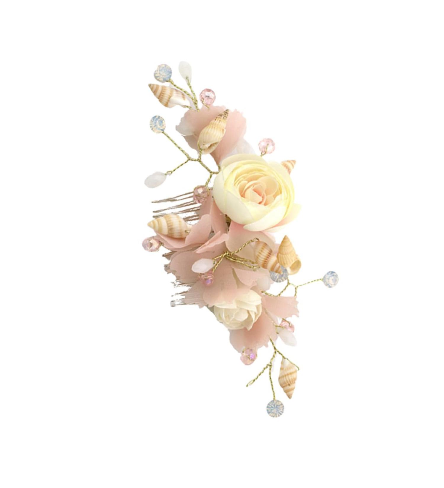 DOITOOL Women Comb Bridal Hair Comb Silk Yarn Hair Comb Bride Headpieces for Wedding Comb for Bridal Hair Comb for Bride Bridal Headpiece Wedding Hair Comb Tiara Accessories Dress Women's - Buy Online on GoSupps.com