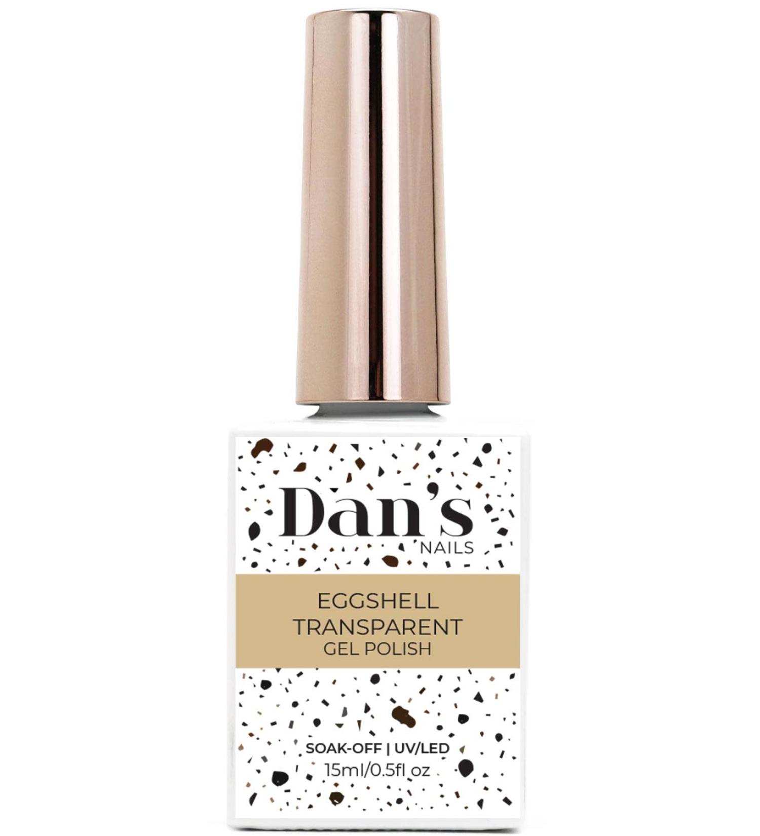 EggShell Clear Gel Nail Polish - Dan's Nails 15ml | Nail Salon & DIY Nail Art | Quail Egg Gel with Black Spot Effect - Buy Online on GoSupps.com