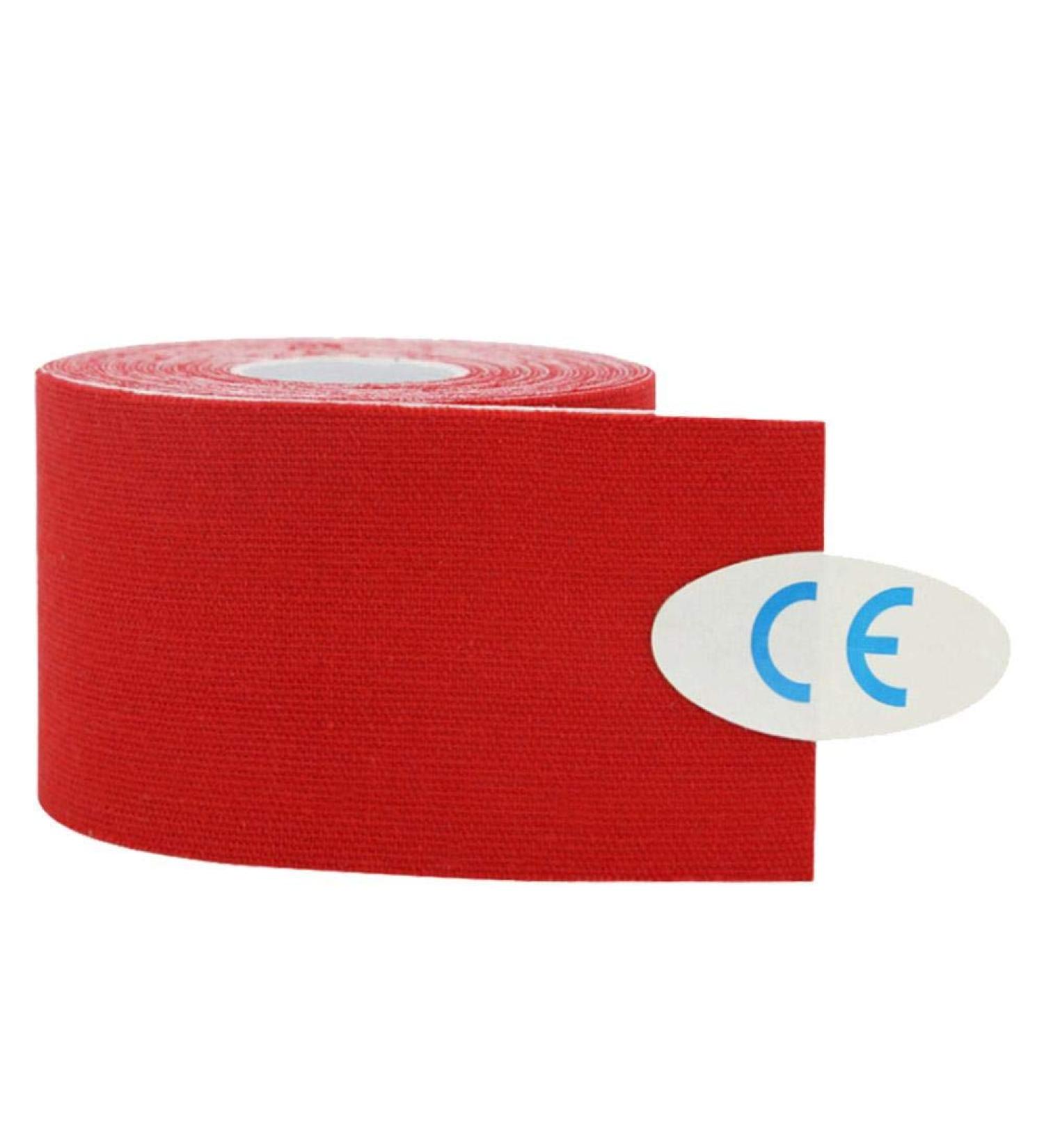 Muscle Tape 5cm*5m Cotton Strain Waterproof Kinesiology Tape Roll Ktapes Kinesiology Tape(Red) - Buy Online on GoSupps.com