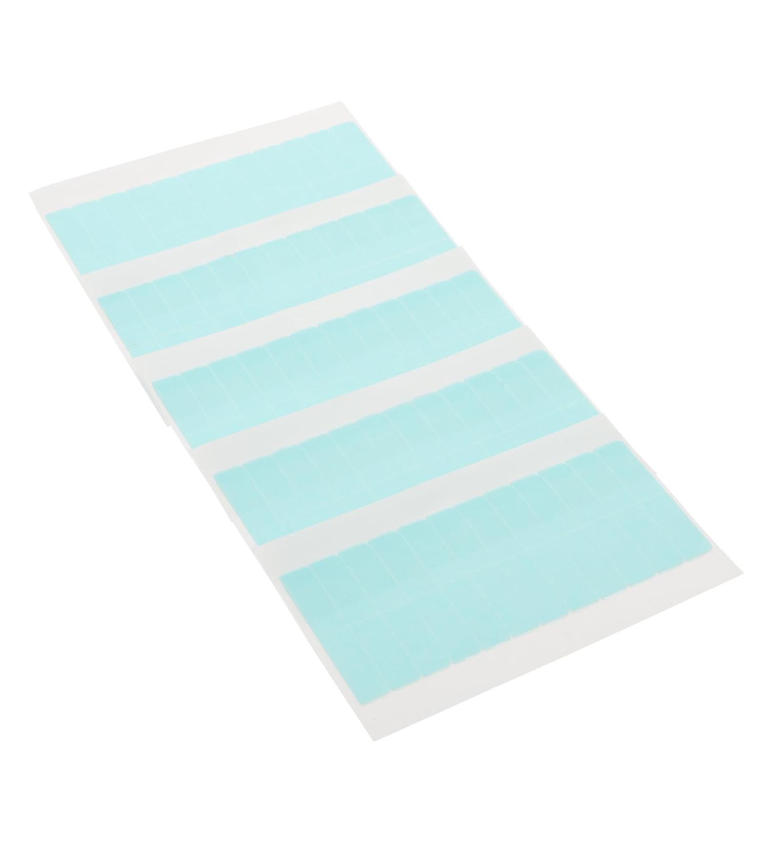 DOITOOL 5 Sheets Double-sided Tape Hair Extension Holder Wig Tape for Hair Double Sides Tape Invisible Tape Double Side Tape Waterproof Tape Water Proof Adhesive Supplies 2X0.5X0.1CM Blue - Buy Online on GoSupps.com