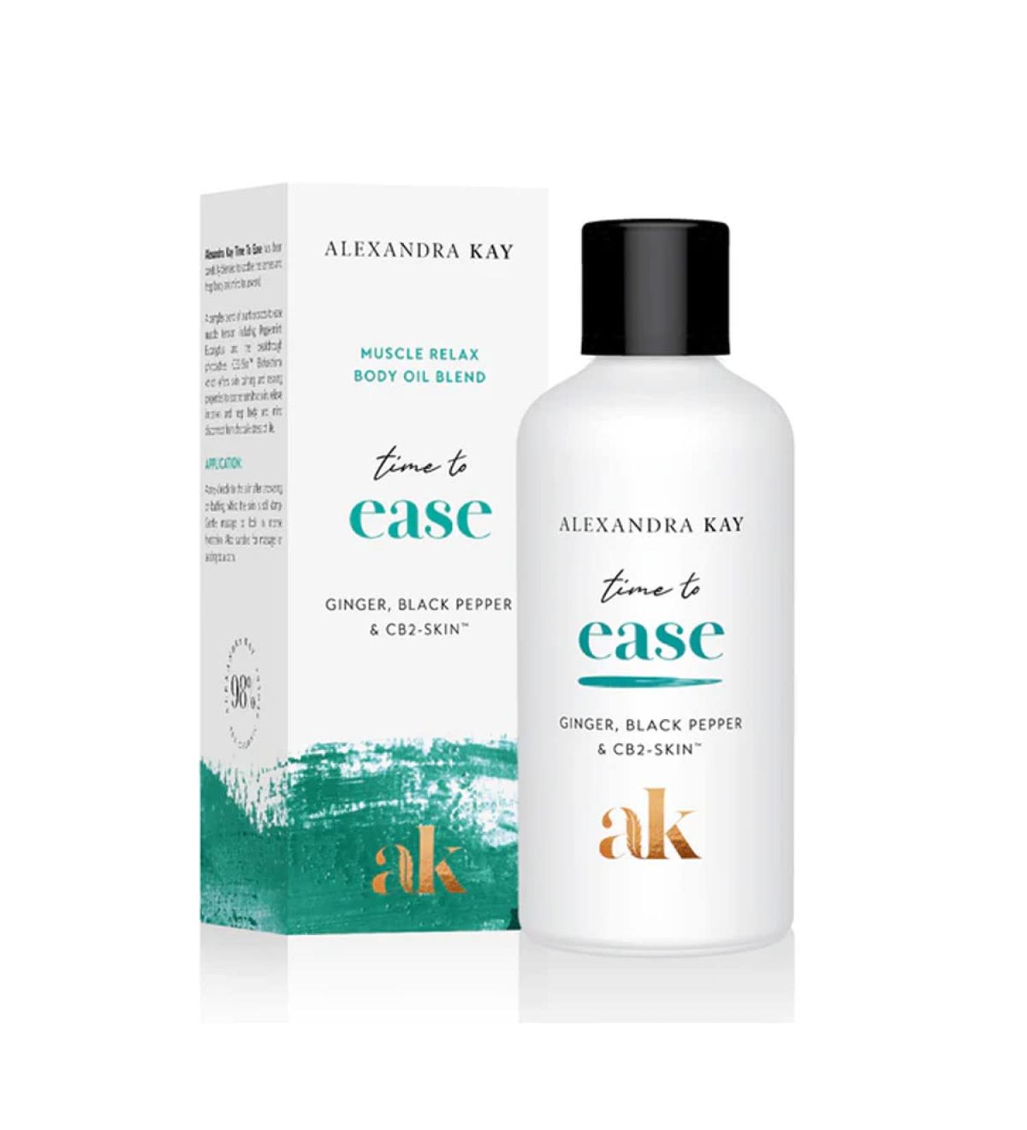 Green People Alexandra Kay Time to Ease Relaxing Body Oil 100ml | Organic Vegan Massage Oil for Muscle Relief | Essential Oils | Cruelty-Free - Buy Online on GoSupps.com