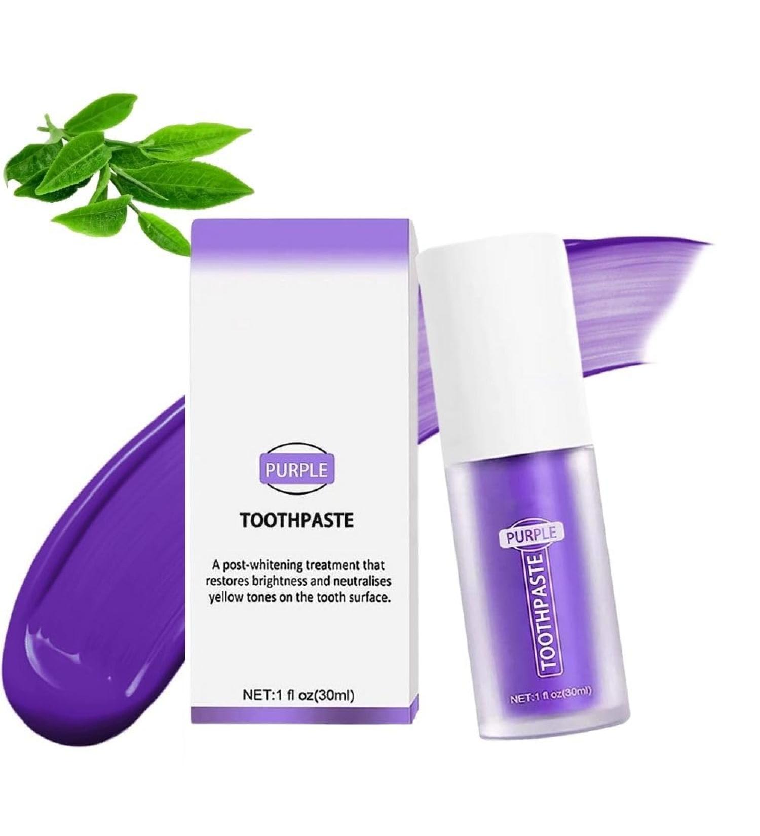 Purple Toothpaste for Teeth Whitening - Color Correcting & Stain Removal - Buy Online on GoSupps.com
