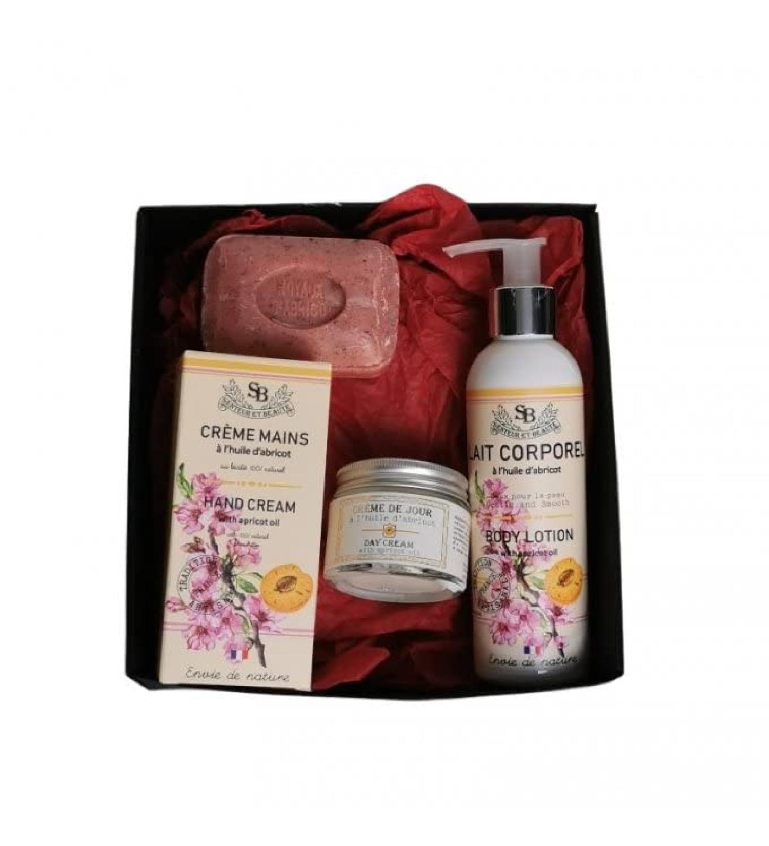 Apricot Oil Gift Set - Everything for the body and face Pretty complexion moisturizing anti-aging - ideal for giving as a gift or treating yourself - Buy Online on GoSupps.com