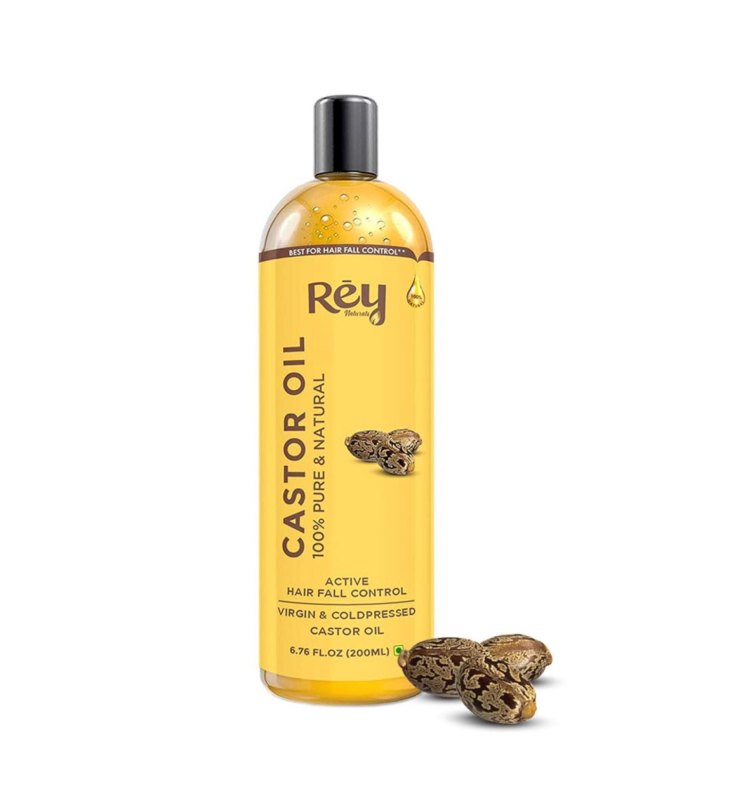 Premium Cold Pressed Castor Oil for Skin Care & Hair Growth - Pure Virgin Grade 200ml - Buy Online on GoSupps.com