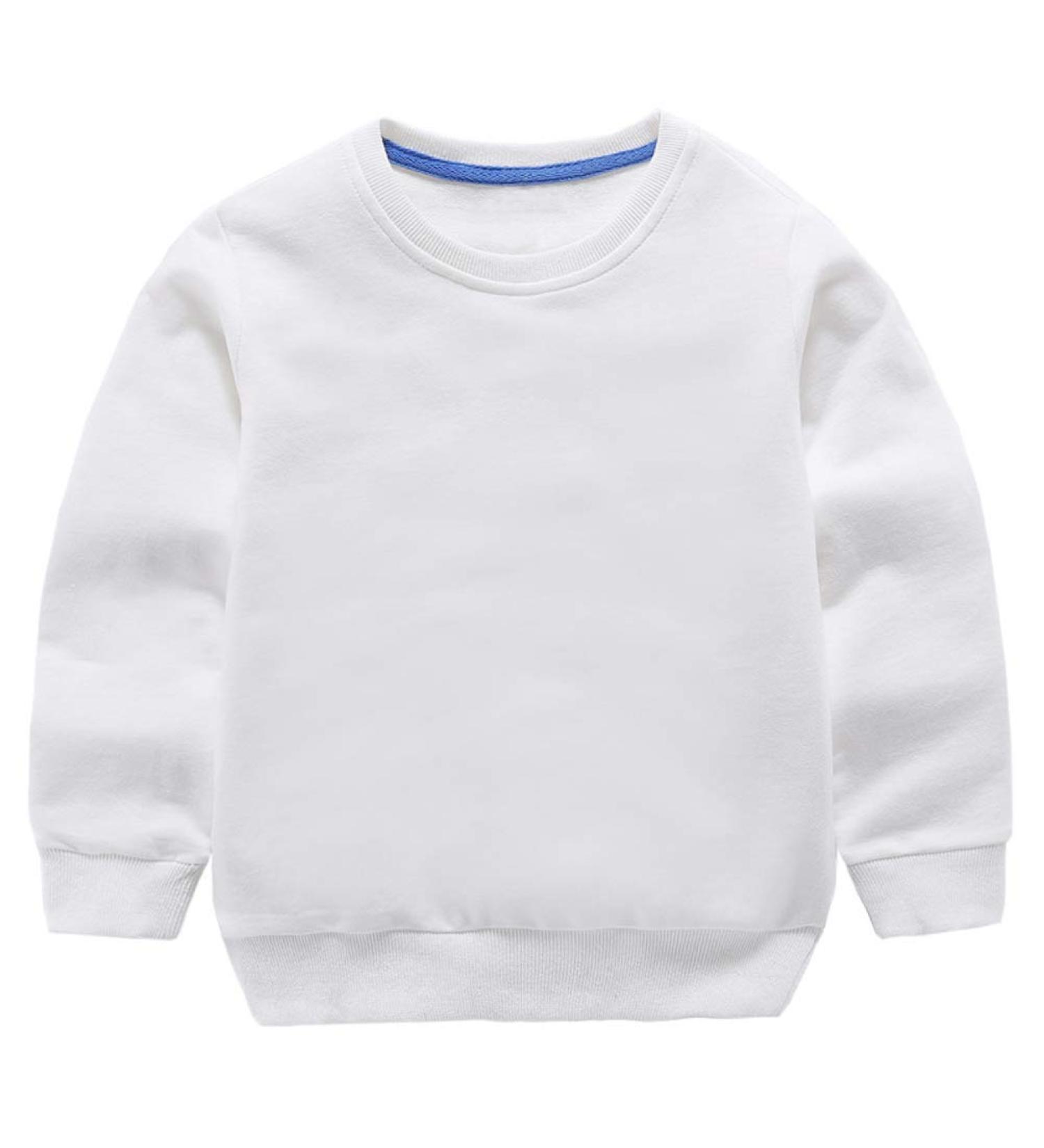 Taigood Boys Cotton Sweatshirt Long Sleeve T-Shirt | Kids Jumper Ages 1-7 | White | Autumn/Winter - Buy Online on GoSupps.com