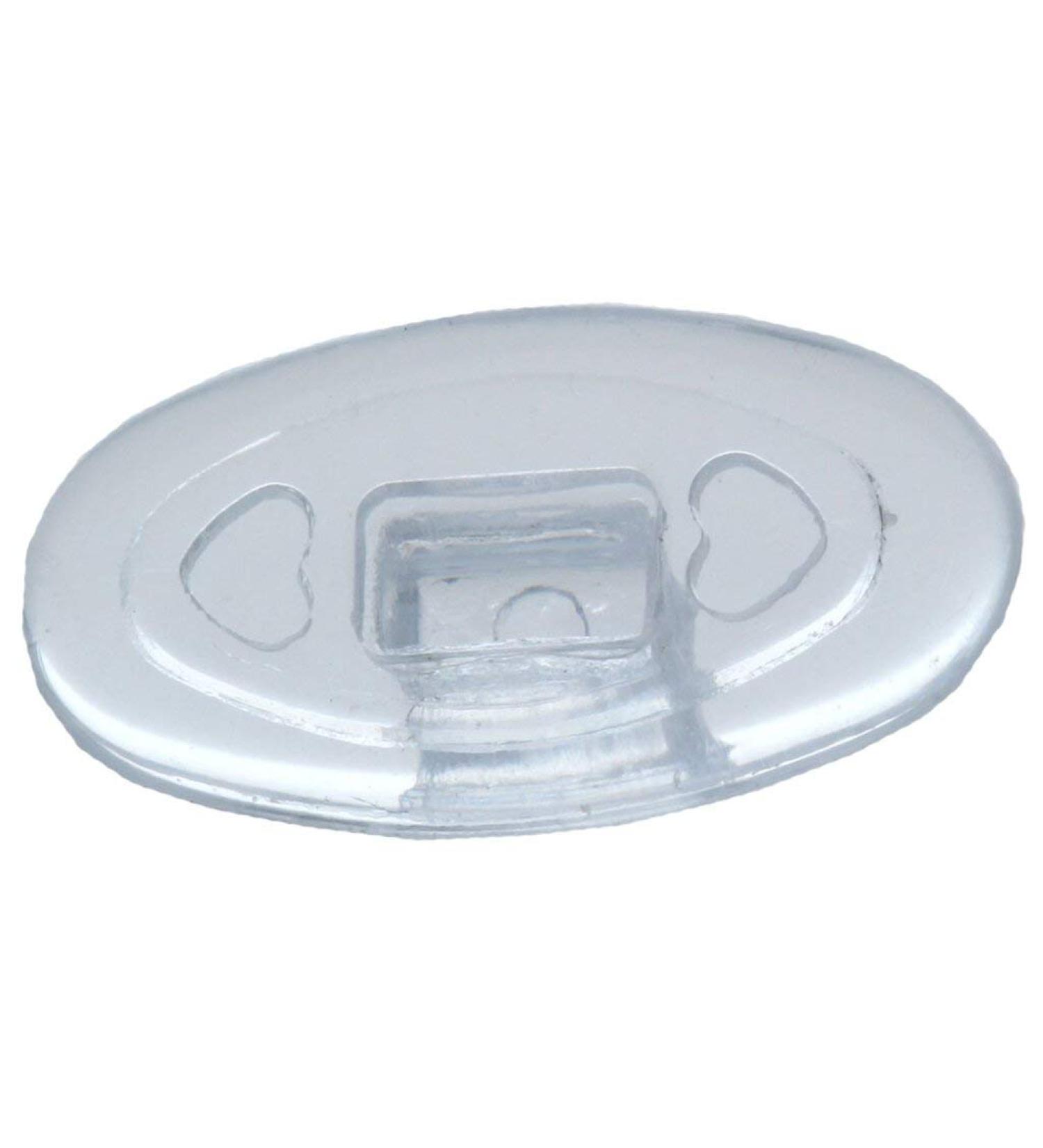 2 pairs (4 pieces) nose pads/glasses pads - silicone click system various sizes (Oval 13mm) 4 pieces (1 pack) Oval