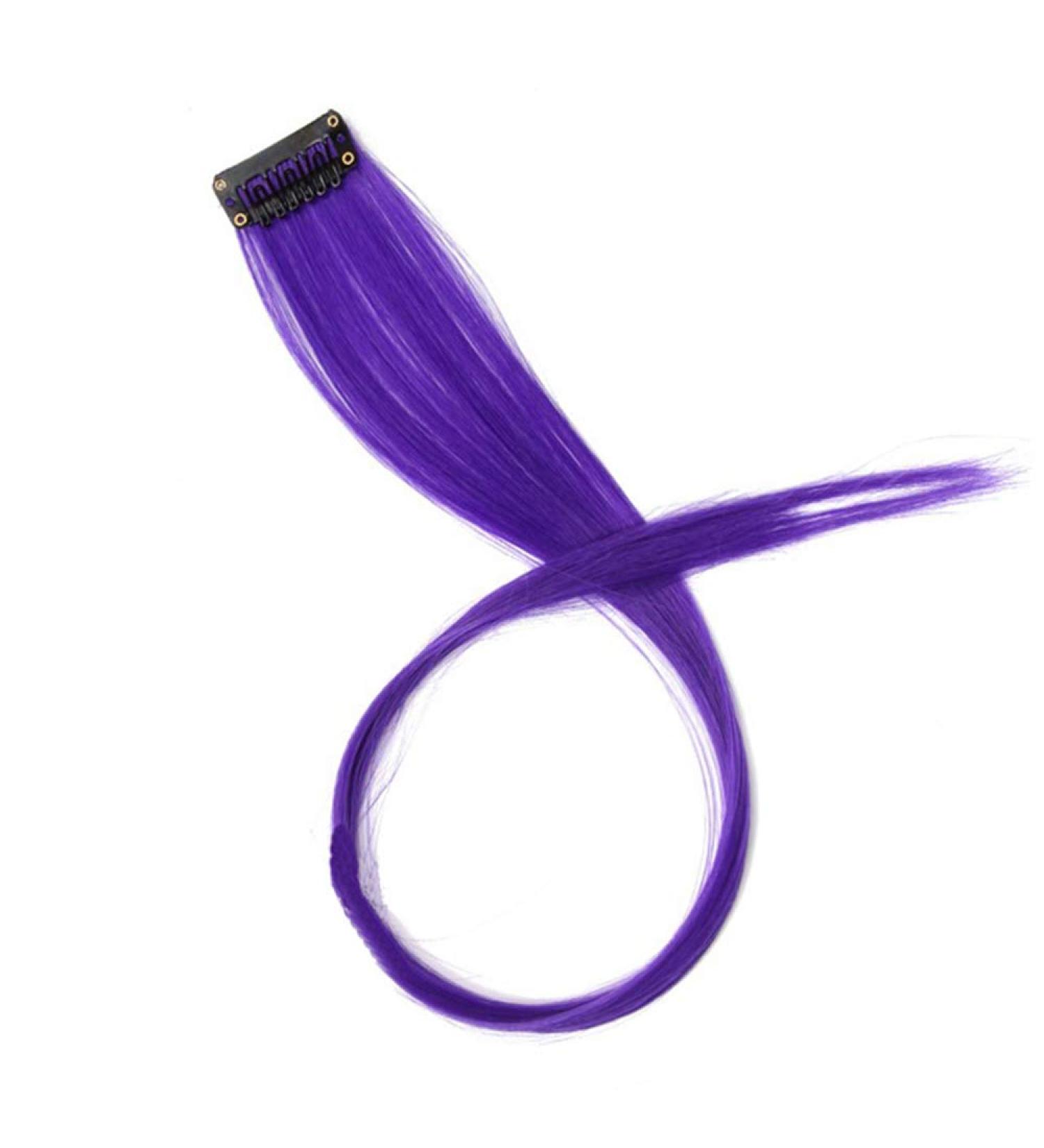 Shop 18 Inch Curly Hair Clip Extensions - Colorful Pink Blue Synthetic Wigs for Girls | Natural Look & Easy Wear - Buy Online on GoSupps.com