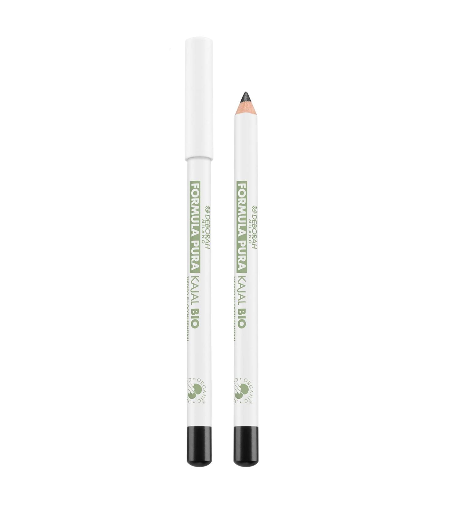  DEBORAH Deborah Milano Organic Kajal Black Pencil Pure Formula for Sensitive Eyes with Natural and Organic Ingredients Easily Gradi - Buy Online on GoSupps.com