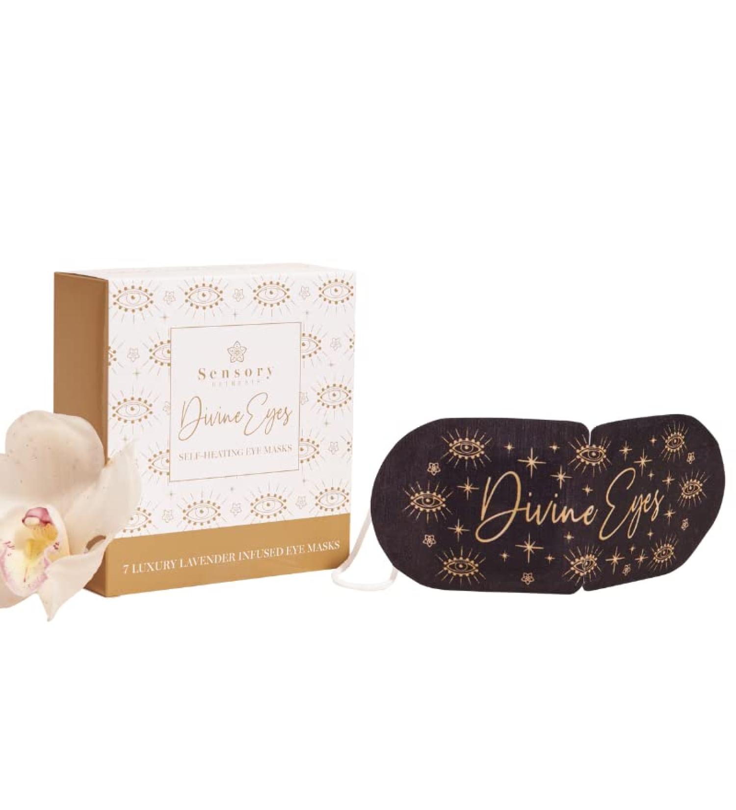 7 Divine Eyes Self-Heating Eye Masks Box of 7 Relaxing Lavender Eye Mask for Puffy Eyes and Soothing Sleep Mask - Buy Online on GoSupps.com