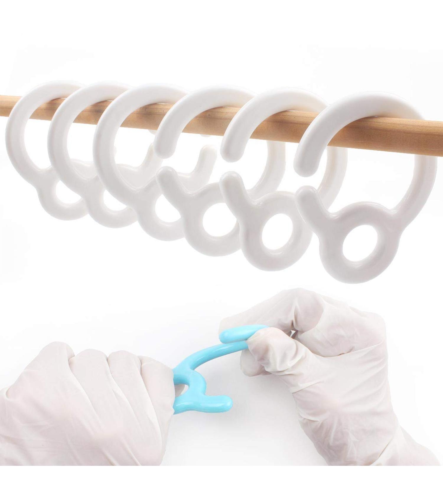 10pcs Baby-Friendly Plastic Hooks for Toy/Teether/Pacifier | Food Grade, Stroller/Crib Attachment - Buy Online on GoSupps.com