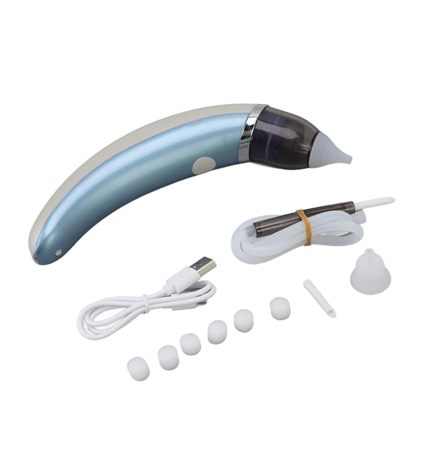 Nose Sucker Electric Nasal Aspirator for Earwax Removal - 5 Gears, Easy Home Use (Blue) - Buy Online on GoSupps.com