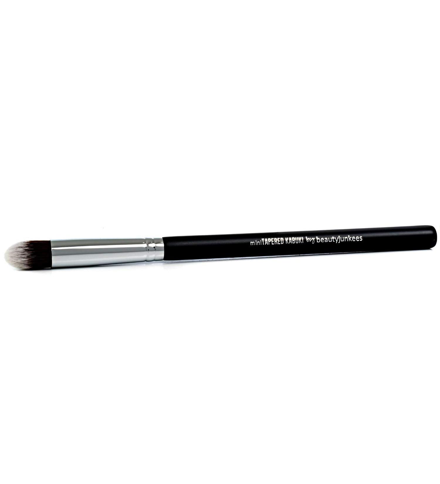 Kabuki Concealer Brush Under Eye - Beauty Junkees Mini Tapered Blending Brush for Undereye Makeup - Vegan Synthetic Bristles - Buy Online on GoSupps.com