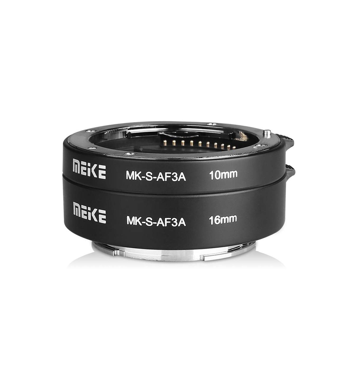 MEIKE MK-S-AF3A Metal Auto Focus Macro Extension Tube Adapter Ring (10mm+16mm) for Sony E-Mount FE-Mount Cameras - Buy Online on GoSupps.com