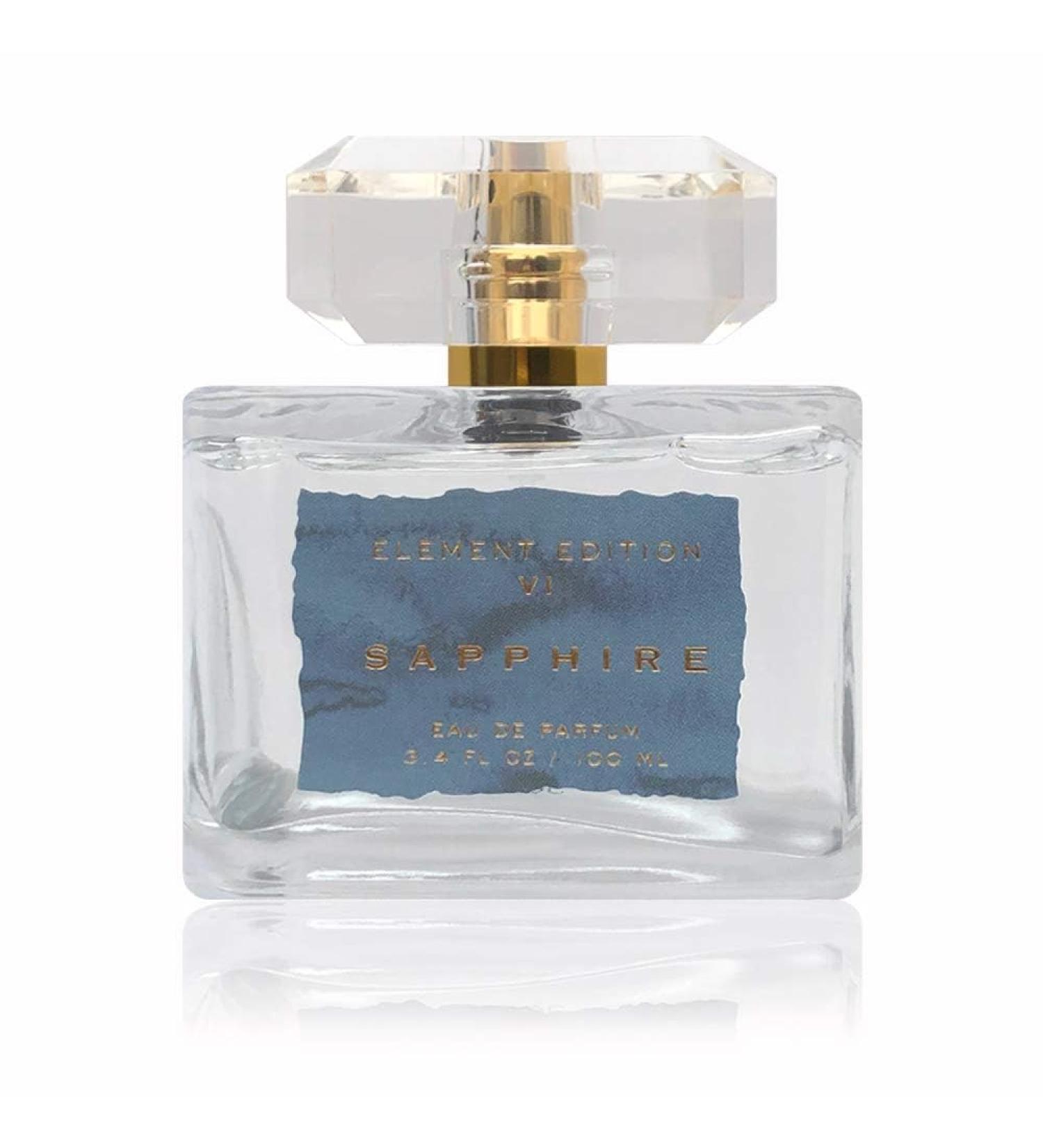 Tru Fragrance Element Edition Sapphire Eua De Parfum 3.4 Fl Oz 100ml - Calming and Relaxing Fragrance with a Blending of Apple Muguet and Musk Womens Perfume