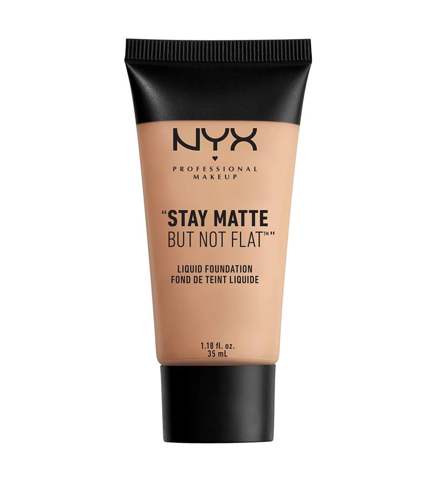 NYX Stay Matte But Not Flat Liquid Foundation Soft Beige 1.18oz - Long Lasting Makeup for Flawless Finish - Buy Online on GoSupps.com