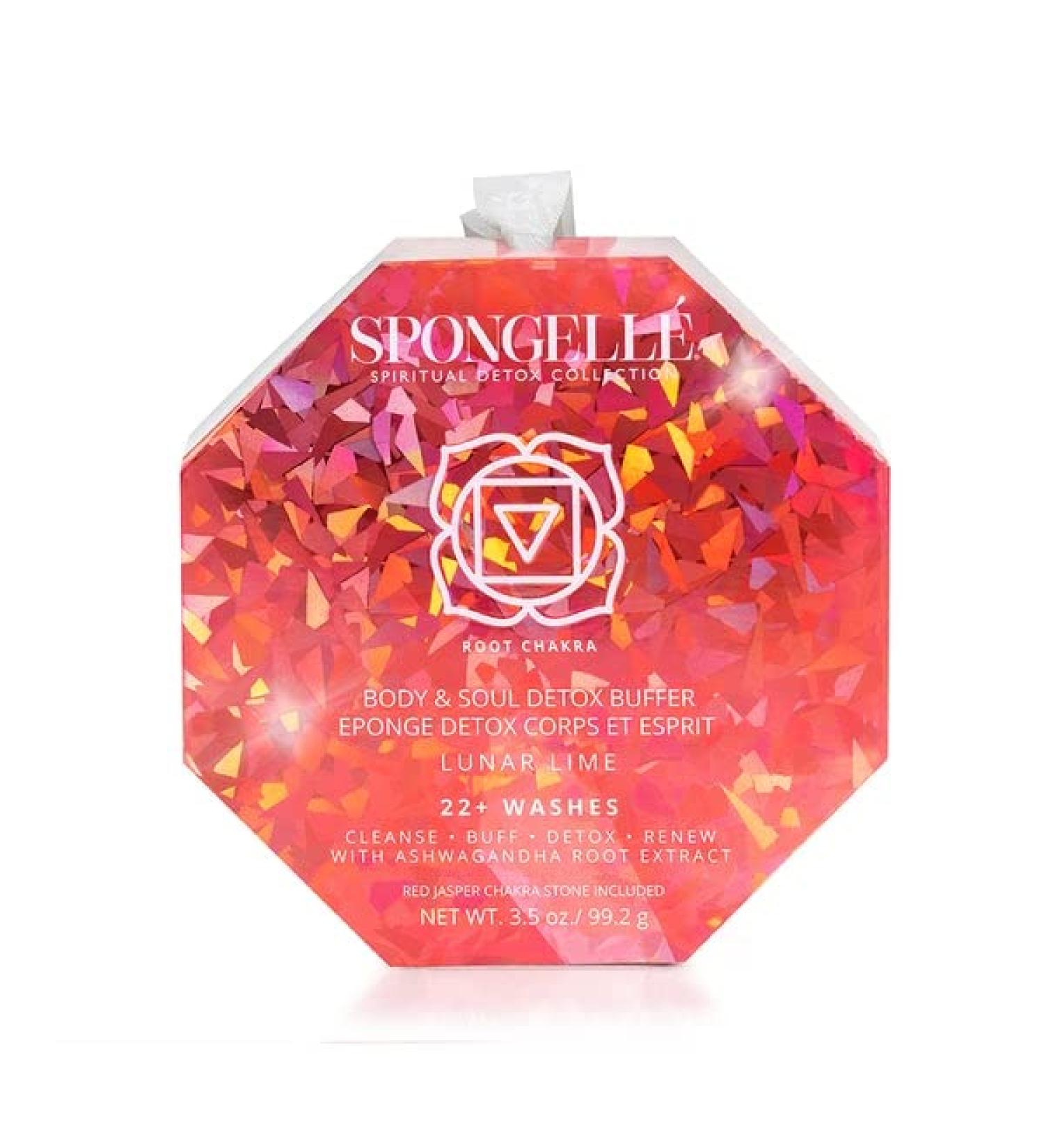 Spongelle Body Wash Infused Buffer - White Medium | Luxurious Exfoliating Bath & Body Care | International Shipping Available - Buy Online on GoSupps.com