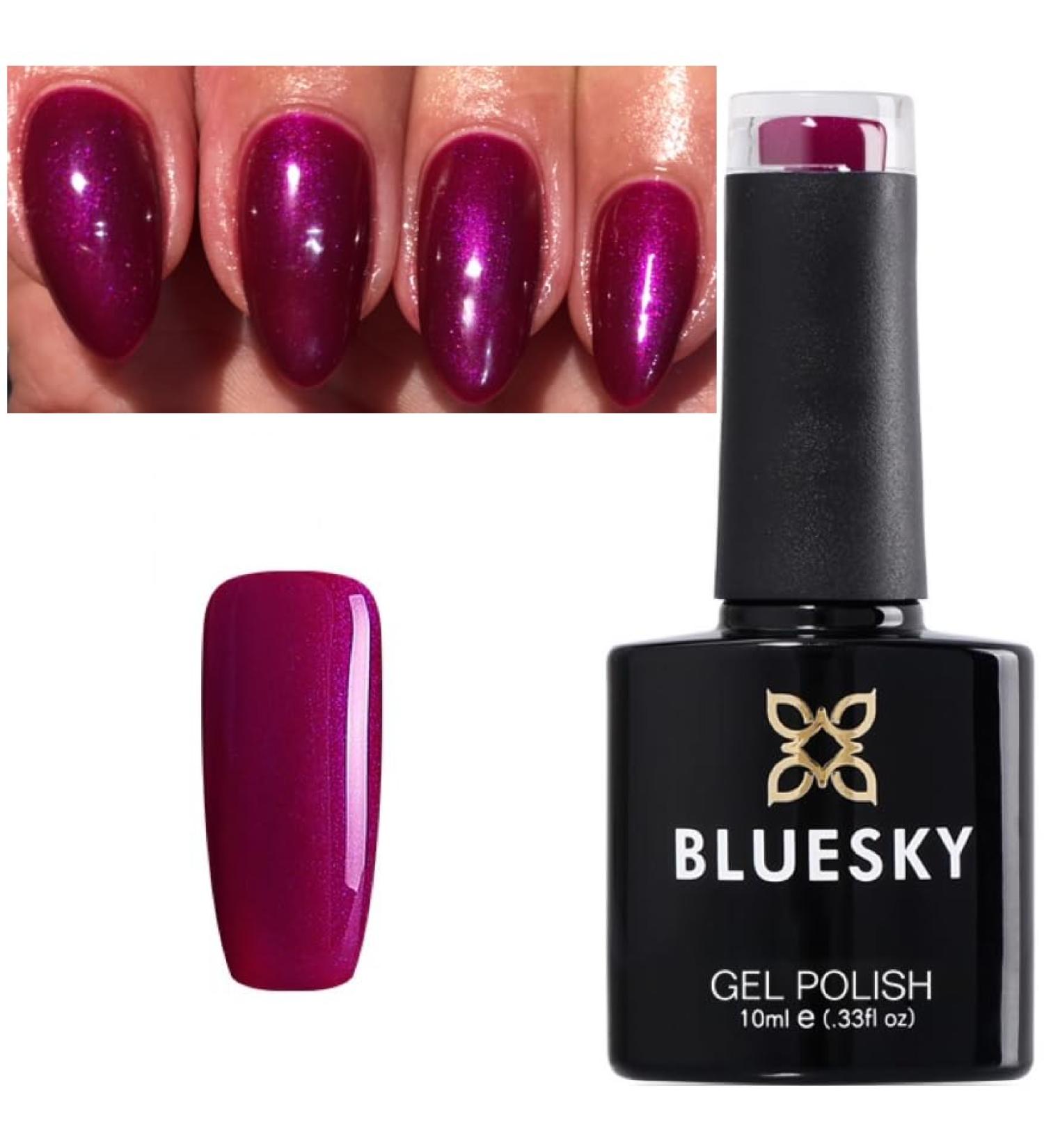 Bluesky A120 Maroon Shine Plum Pink Burgundy Dream Nail Gel Polish UV LED Soak Off 10ml - Buy Online on GoSupps.com