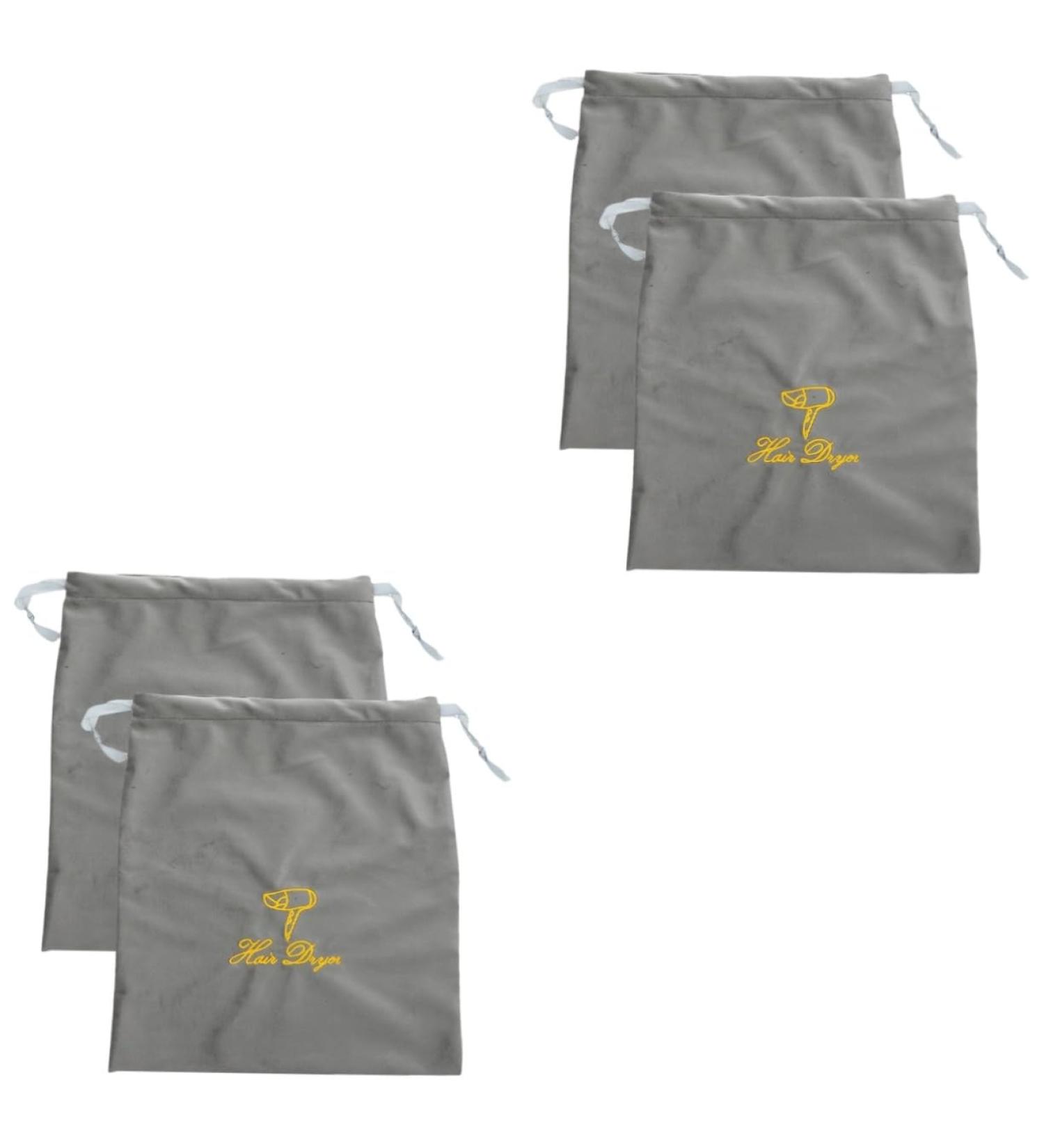 Healeved 4 Pcs Drawstring Storage Bags Blow Dryer Drawstring Bag Fabric Hair Dryer Travel Bag 30.00X25.00X0.50CMx2pcs Greyx2pcs - Buy Online on GoSupps.com