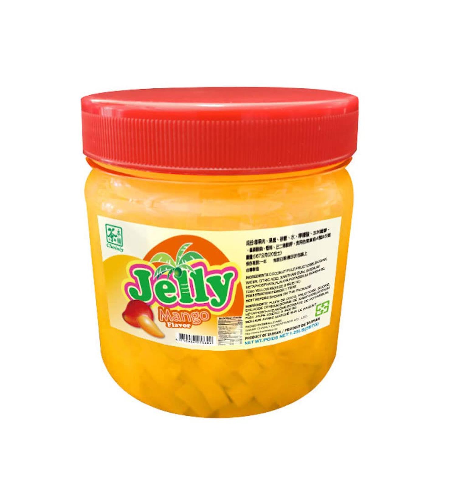Chainly Mango Coconut Fruit Jelly for Bubble Tea Cocktails Dessert Topping 567 g