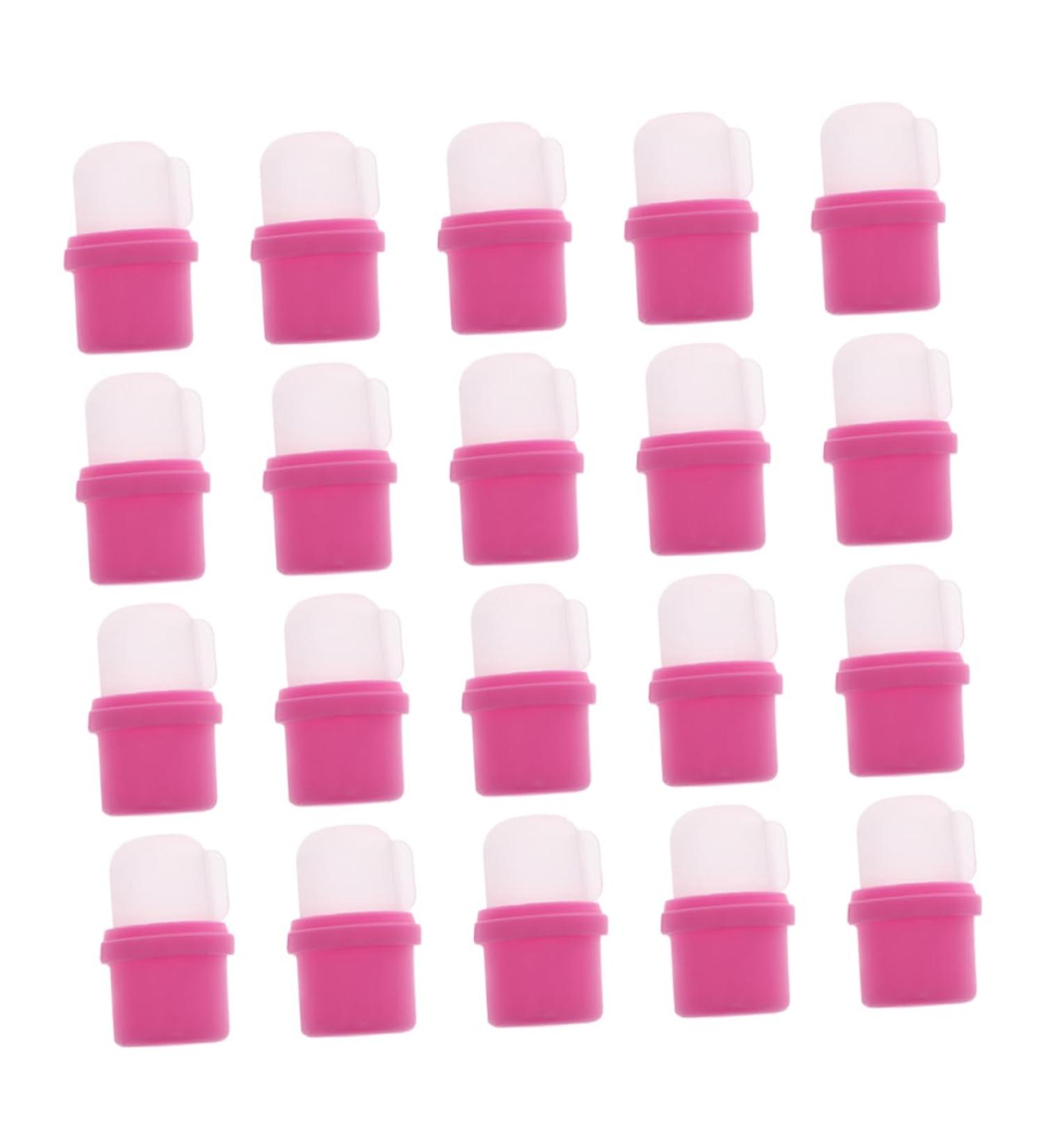 Bouchons Dissolvants pour Ongles 20 Pi ces Taille Rose Pratique R utilisable pour Manucure Professionnelle Domicile - Buy Online on GoSupps.com