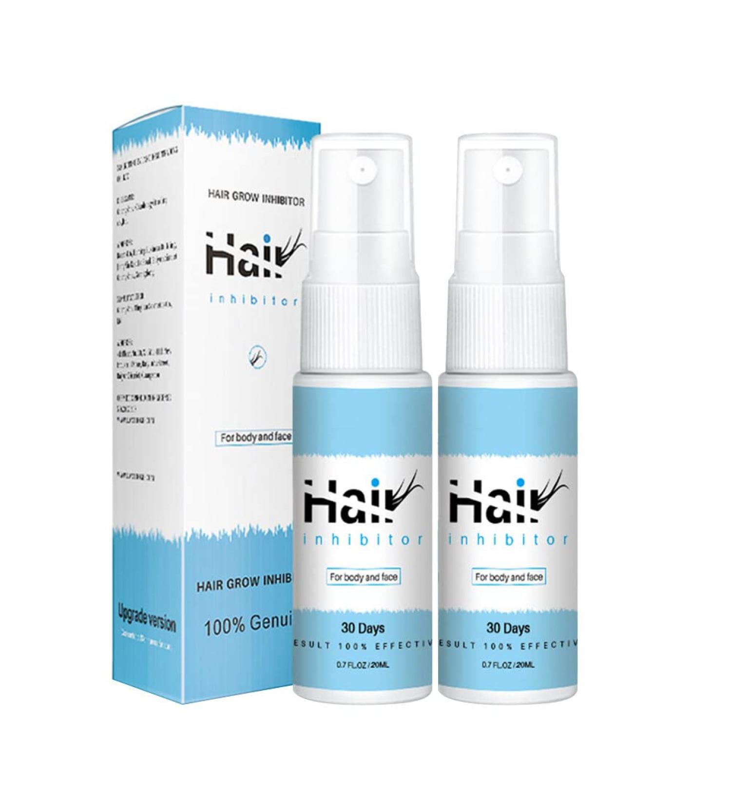 2pcs 20Ml Spray D' pilation Spray D'Arr t De La Croissance Des Cheveux Spray D' pilation Doux Spray Inhibiteur De Croissance Des Cheveux Indolore Pour Le Visage Bras Jambes Aisselles 2 pieces - Buy Online on GoSupps.com