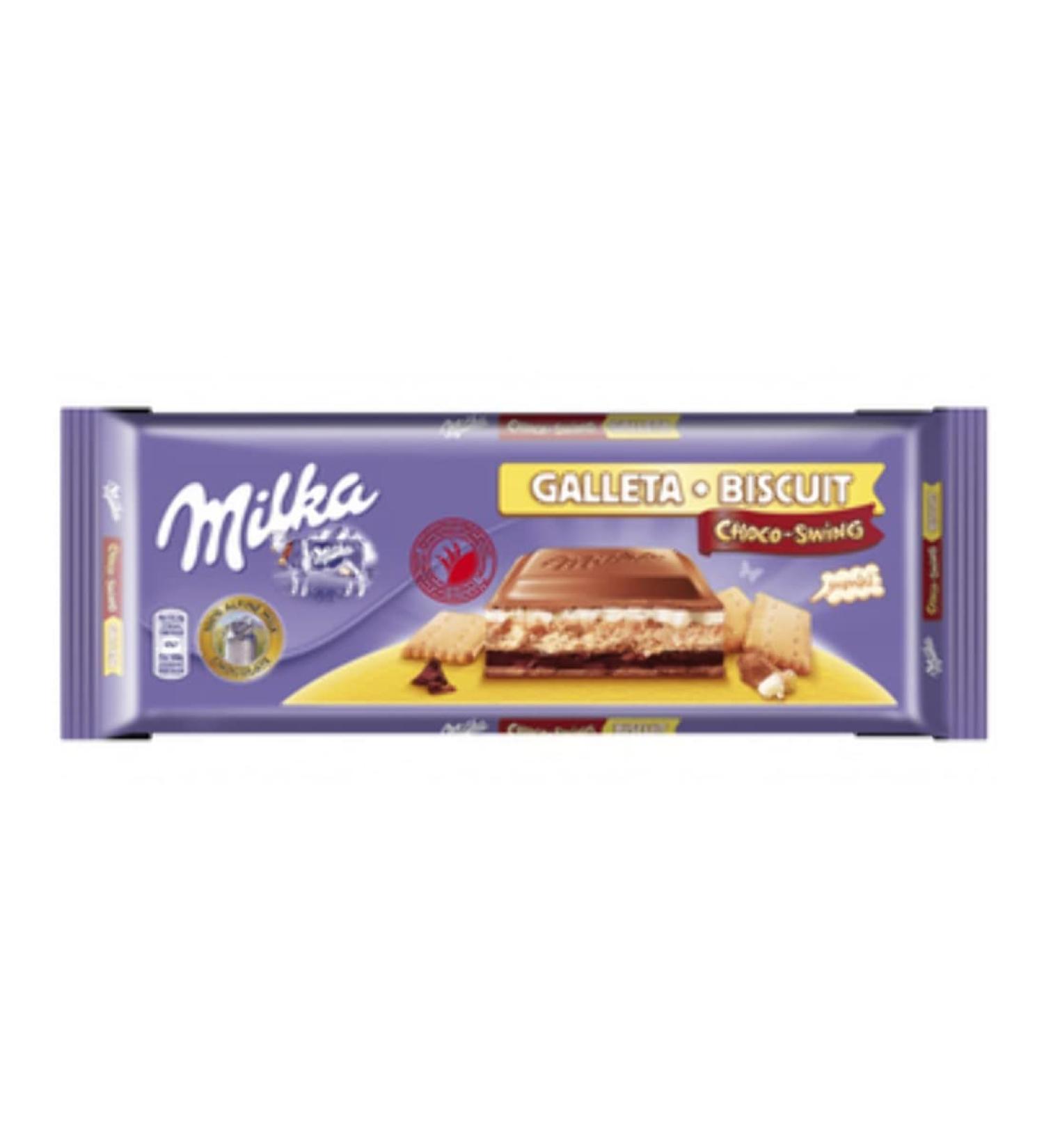  Milka Milka Chocolate | Choco Swing Biscuit XL Bar | Milka Chocolate | Milka Tablet | 12 Pack | 3600 Grams Total - Buy Online on GoSupps.com