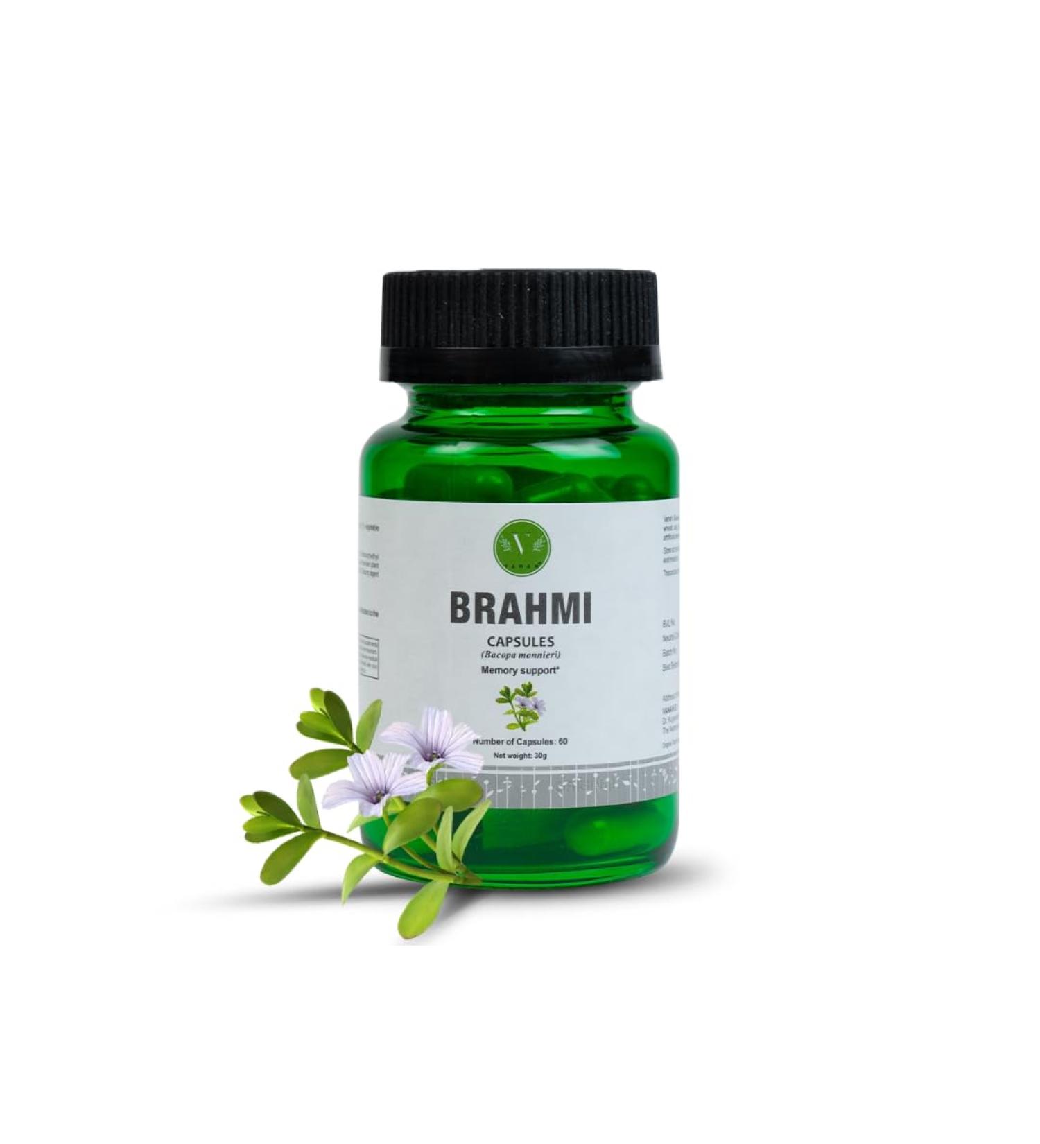 Brahmi | Bacopa Monnieri Extrait 200 mg avec Bacosides Naturels | Nootropique V g tal pour la Concentration & la Clart Mentale | M moire & Focus | 60 G lules V gan - Buy Online on GoSupps.com