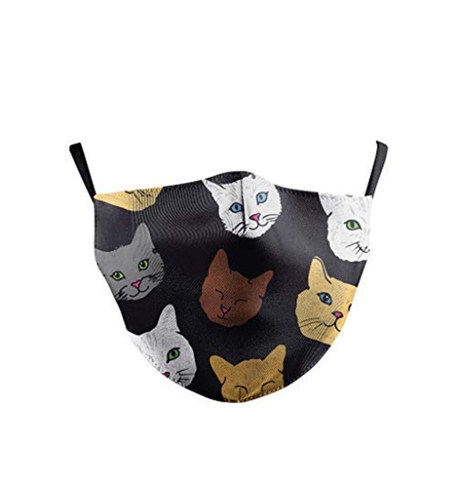 ZDP Sunflower Floral Print Anti Pollution Mouth Covers Cotton Half Face Mouth Reusable Dustproof Washable Facial Decoration Anti Haze Dust Protection Face Mouth with Air Valve - Buy Online on GoSupps.com