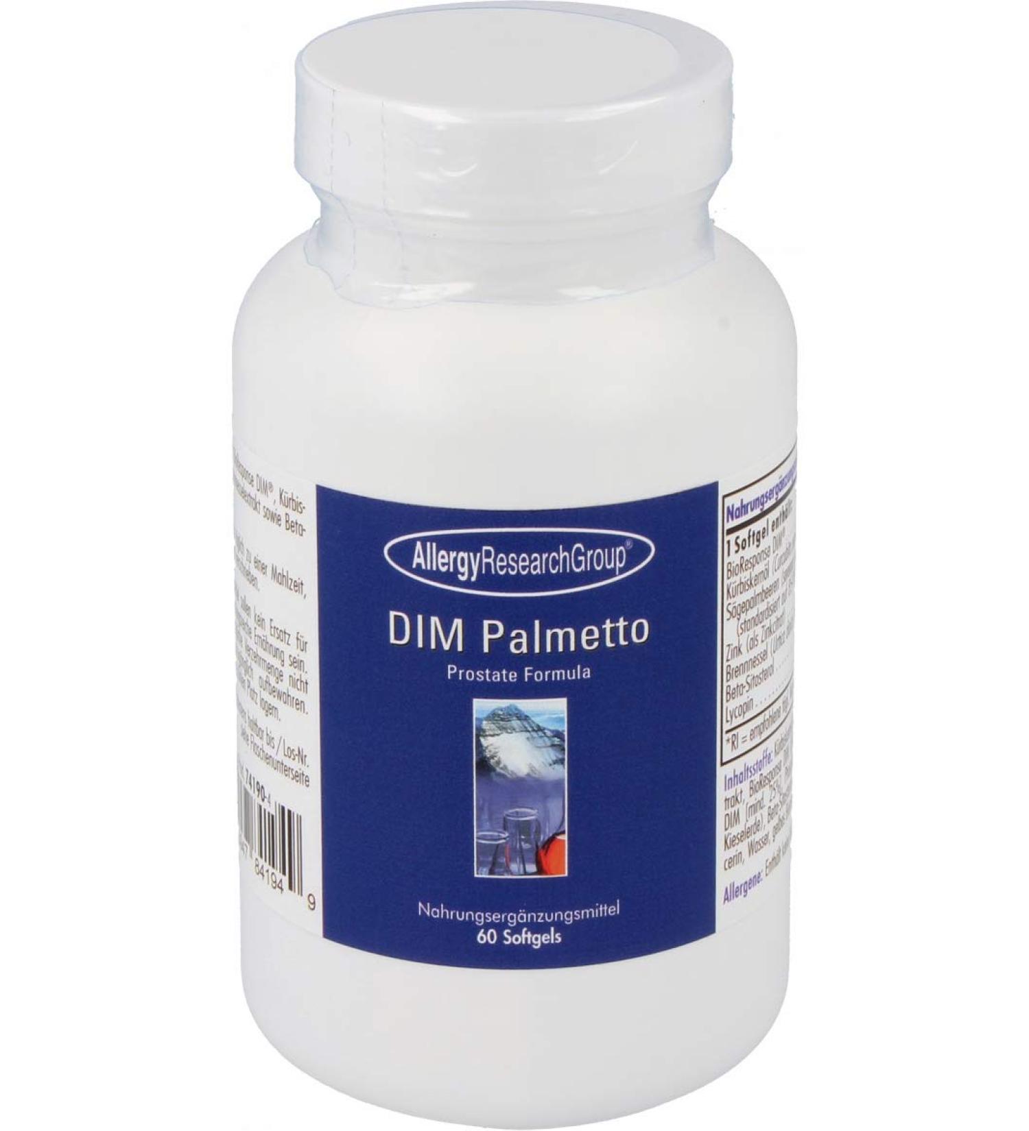 Shop Allergy Research Group DIM Palmetto Prostate Formula - 60 Softgels | International Shipping Available - Buy Online on GoSupps.com