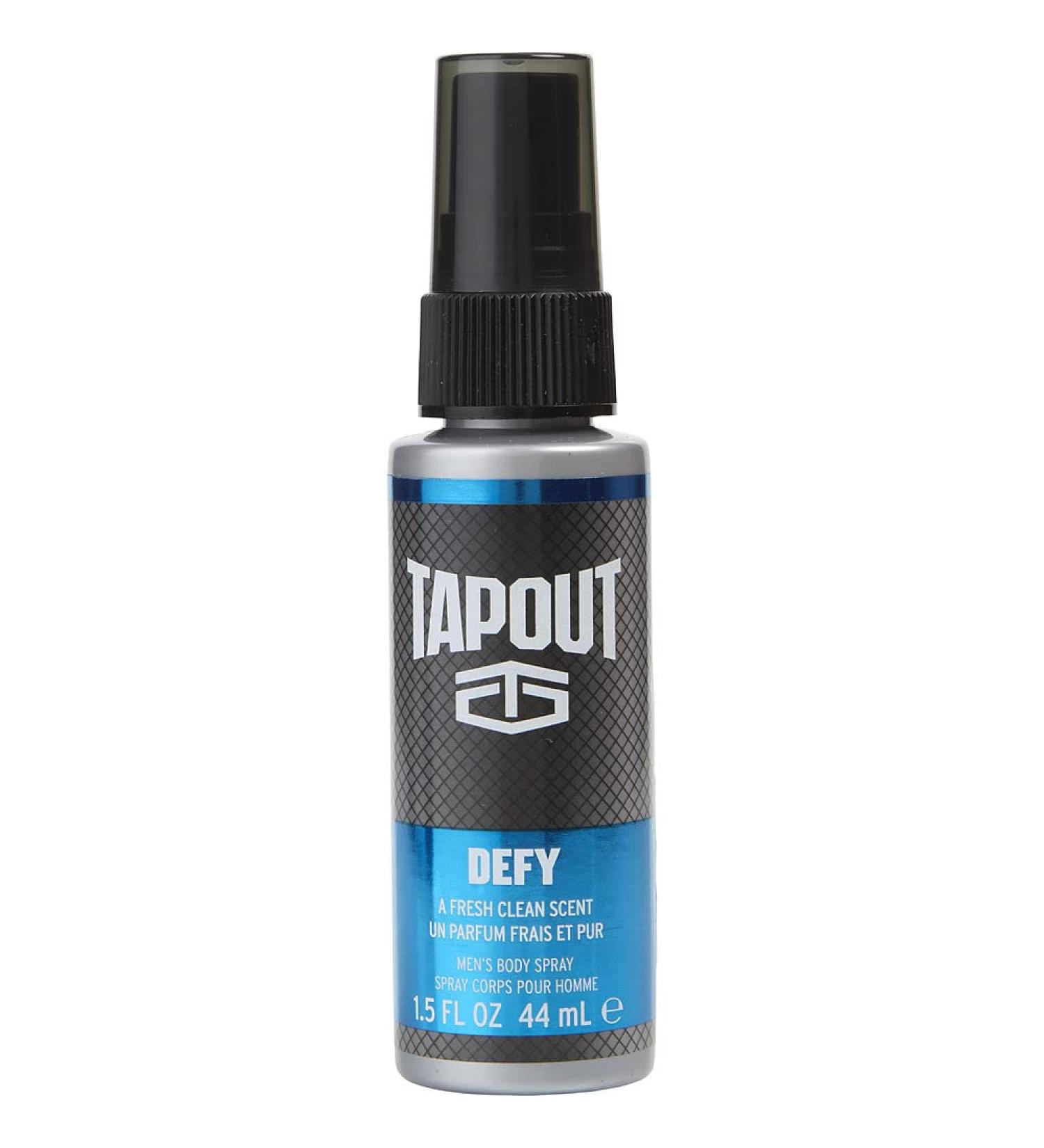 Tapout Defy Body Spray for Men Travel Spray 1.5 Ounce