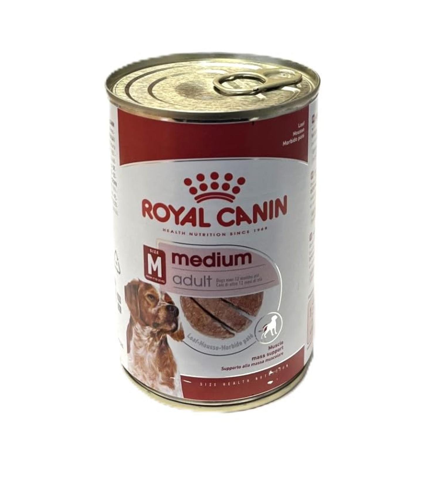 Royal Canin Medium Adult Wet Dog Food In Loaf Cans 12 x 410g - Buy Online on GoSupps.com