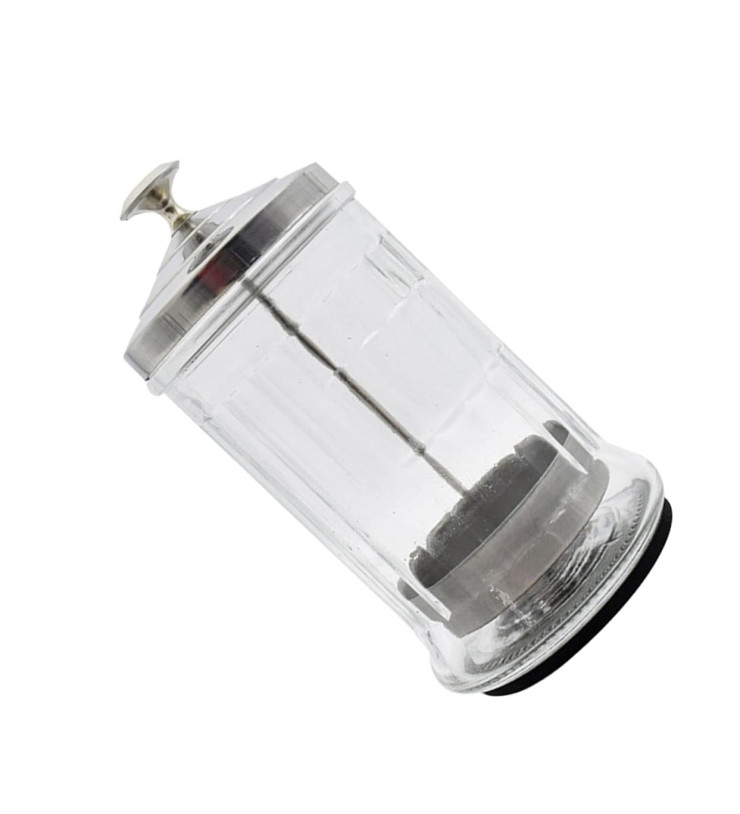 Buy Transparent Barber Tool Scissors Bottle | Hair Salon Essential 10.5x10.5cm - International Shipping - Buy Online on GoSupps.com