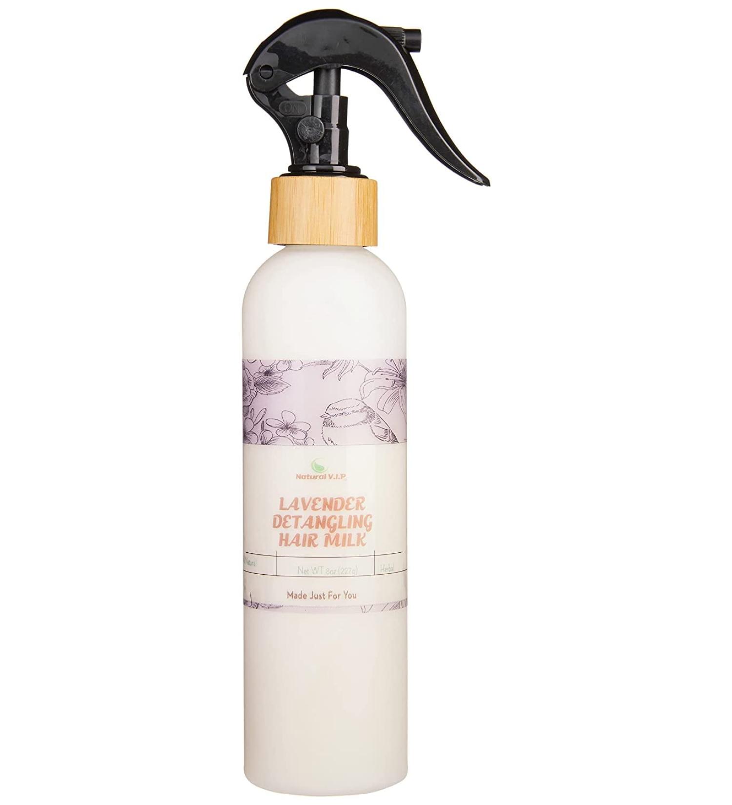 Lavender Hair Milk Leave-In Detangling Conditioner Spray | Water-Based Moisturizer for Low Porosity Fine Curly & Natural Hair - International Shipping Available - Buy Online on GoSupps.com