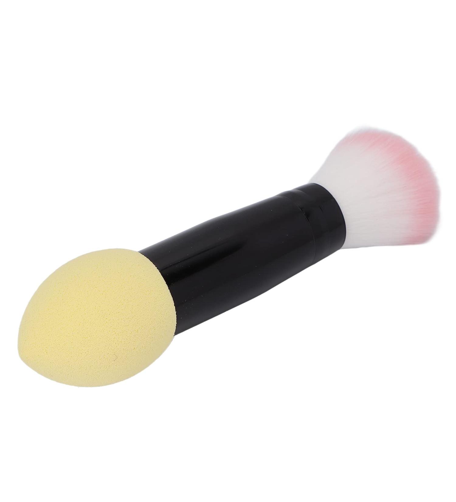Blush Powder Brush Easy Color Quickly Makeup Double Ended Makeup Tool for Professional Daily Use (Yellow) - Buy Online on GoSupps.com
