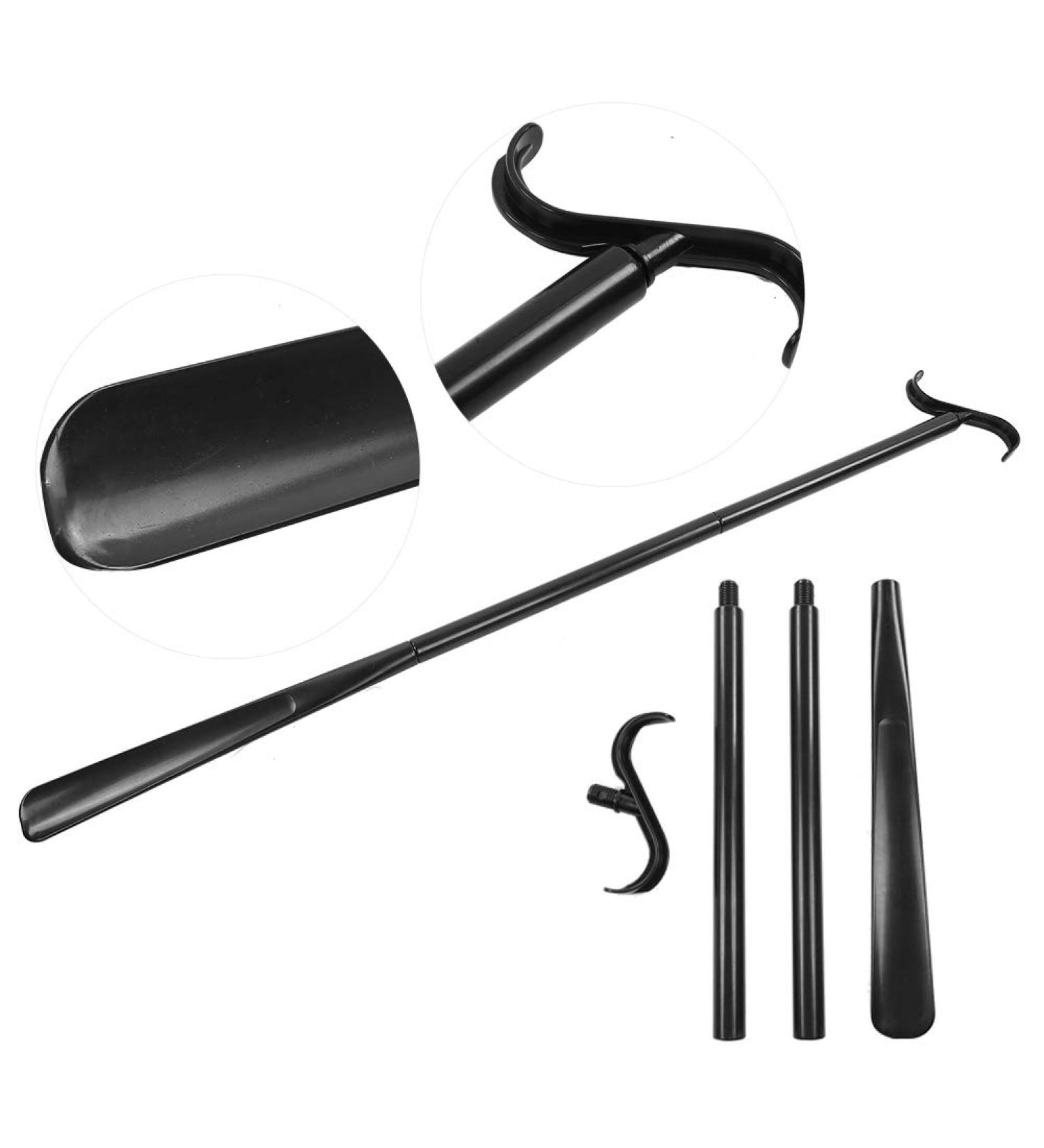 Removable Long Dressing Stick | Adjustable Shoe & Sock Aid | Extended Pulling Aid for Clothes & Shoes - Buy Online on GoSupps.com