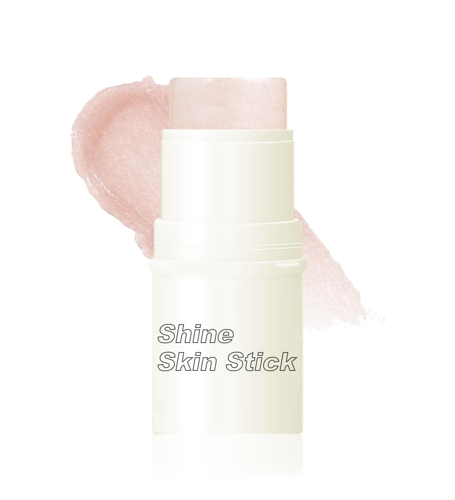DAGEDA Highlighter Stick Lightweight Radiance Illuminator Stick Blendable Glossy Glow balm for Face Makeup Creamy Hydrating Luminous Stick Natural Highlighter Makeup (Champagne) - Buy Online on GoSupps.com