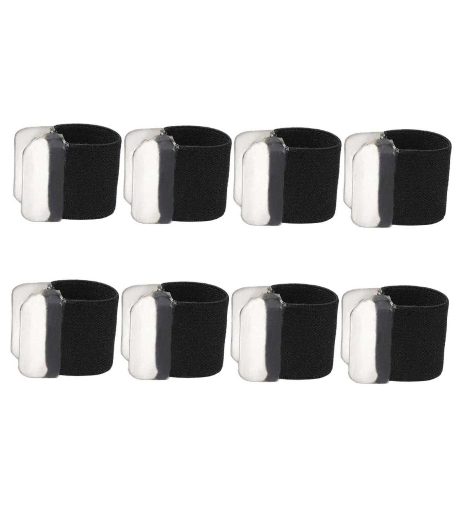 4 Pairs Soft Reusable Foot Separators for Pedicure Hammer Toe Correction - Breathable Overnight Care for Women - Black - 2.5x2cm - Buy Online on GoSupps.com