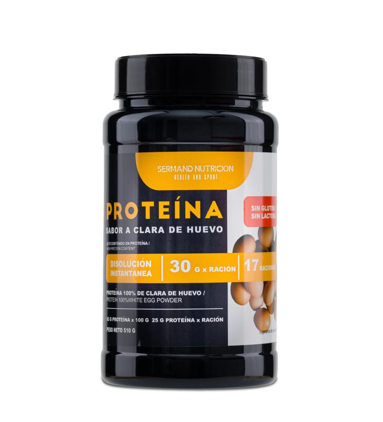  SERMAND Instant Egg White Protein Powder Neutral Flavor (510g) | Gluten-Free Protein Powder | Protein for Mass - Buy Online on GoSupps.com