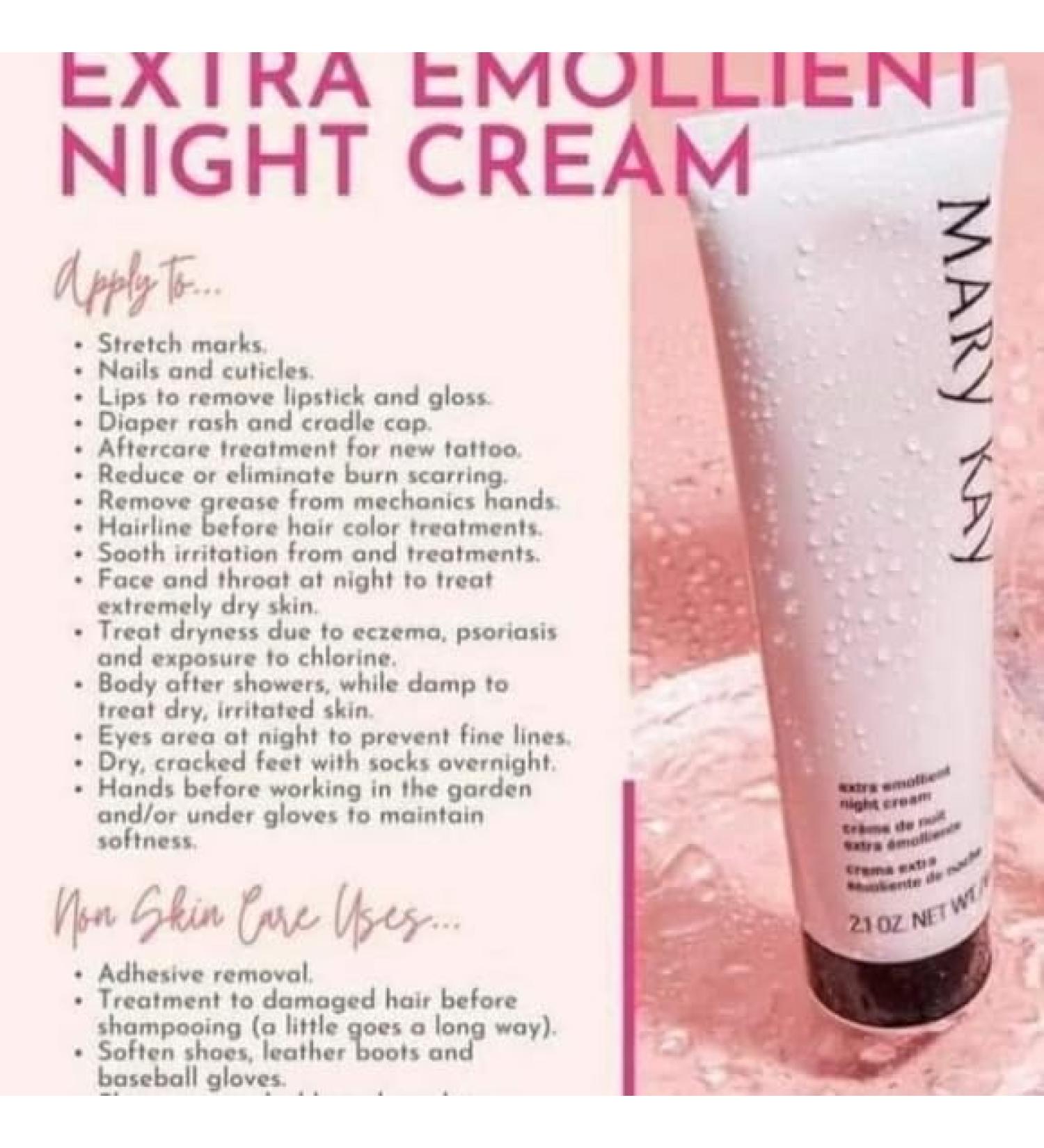 Buy Mary Kay Extra Emollient Night Cream 2.5 Oz - Hydrating Moisturizer for All Skin Types | International Shipping Available - Buy Online on GoSupps.com