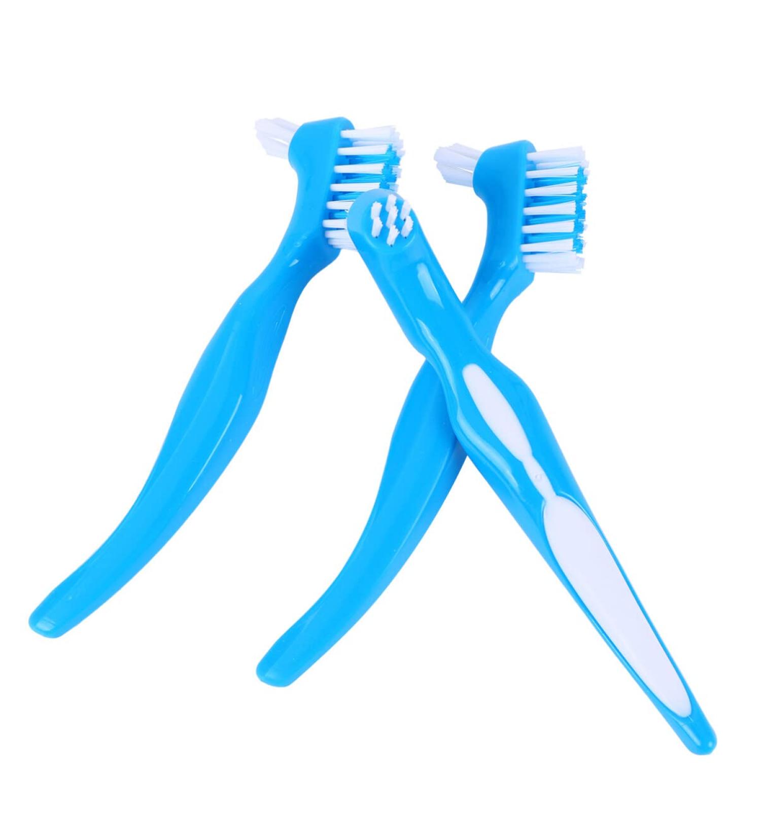 ULTECHNOVO 6pcs Denture Toothbrush Set - Perfect Cleaning for Dentures & Artificial Teeth | Interdental Brushes & Toothpaste - Buy Online on GoSupps.com