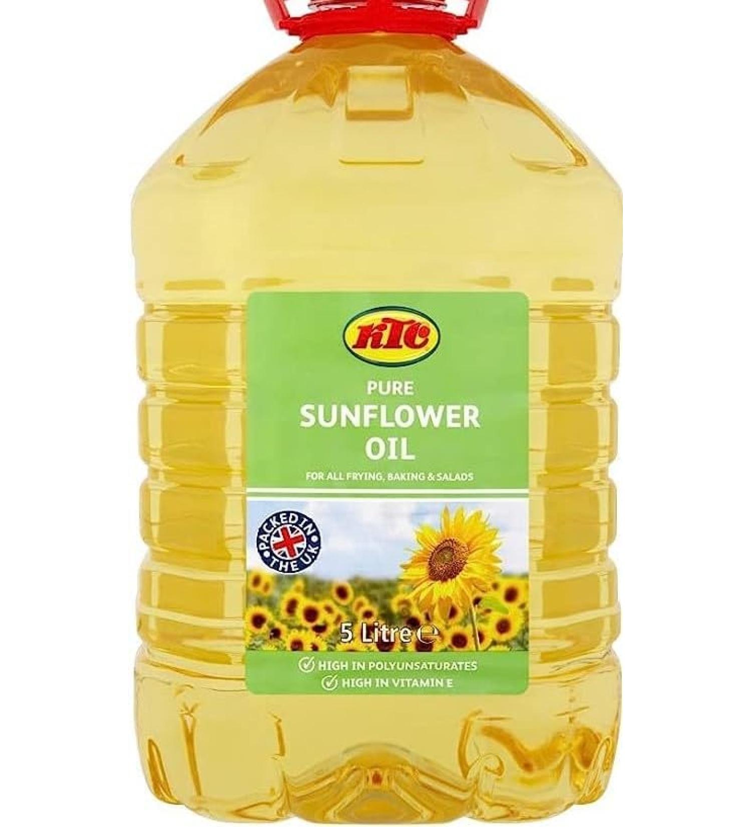 Ktc Sunflower Oil 5ltr(Pack of 3) 5 l (Pack of 3)