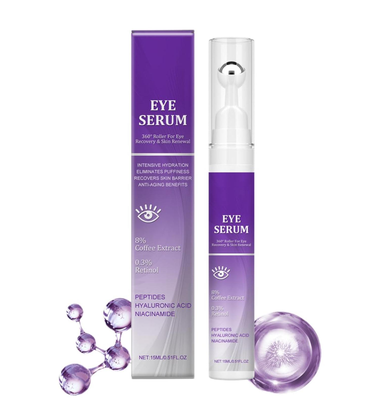 VYIBPDY Caffeine eye serum antiaging eye serum with 360 eye cream against dark circles 20 ml - Buy Online on GoSupps.com