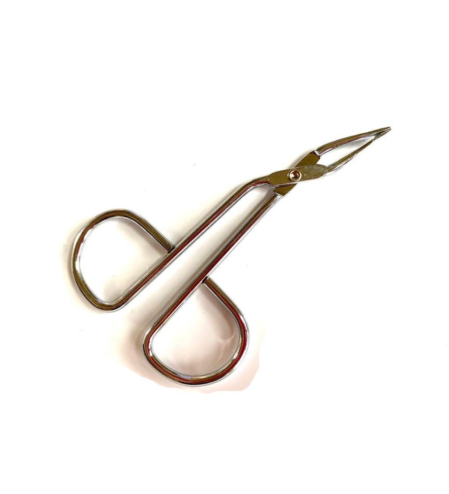 Eyebrow Tweezers Stainless Steel Scissors Shaped Eyebrow Straight Tip Tweezers Clip