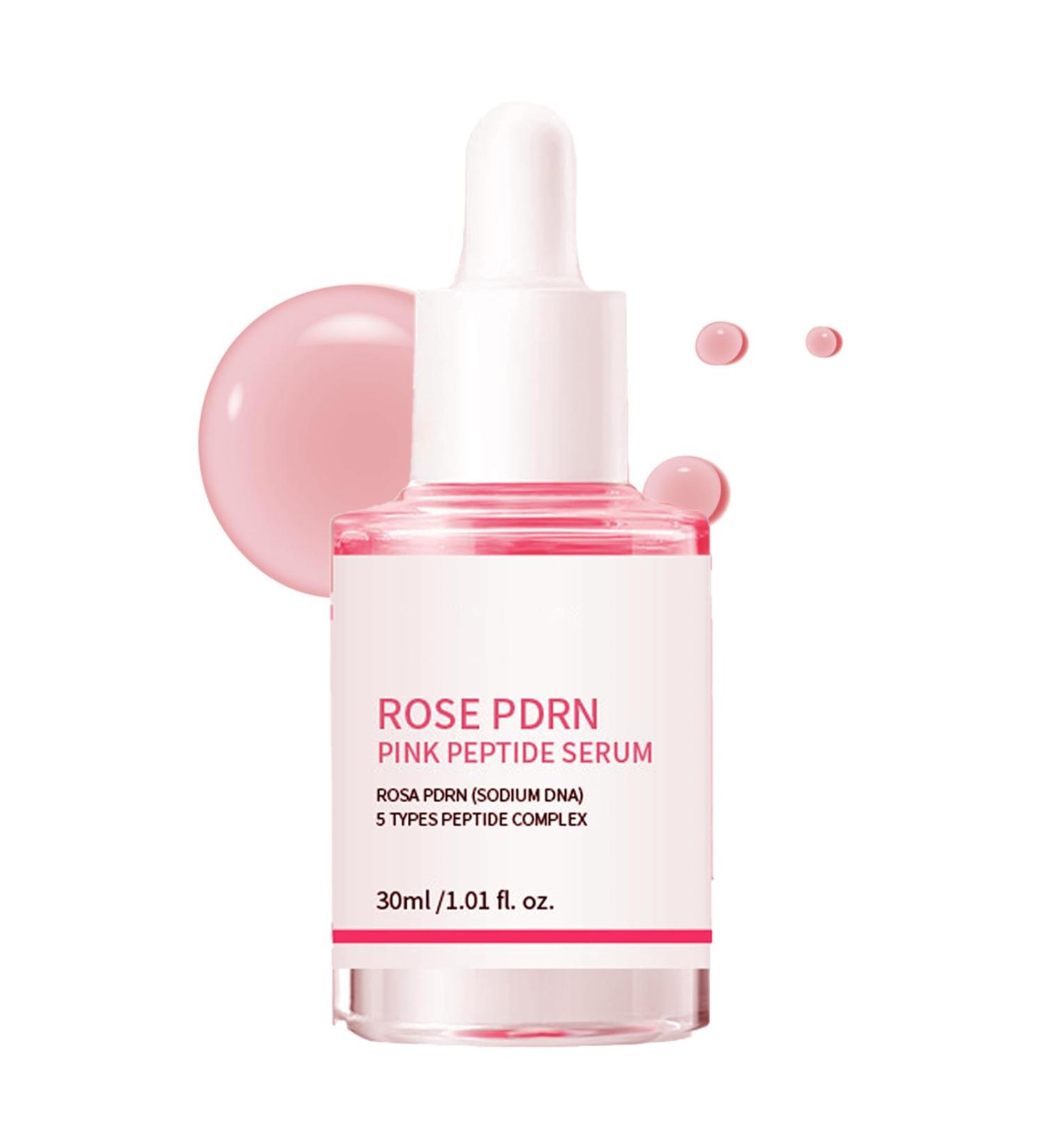 Peptides Serum for Face Pink Peptide Glow Serum with Rosa Flower Extract Anti Aging Face Peptides for Woman Ultra Hydrating & Firming Even Skin Tone Korean Glass Skin Vegan 1.01 Fl.Oz. - Buy Online on GoSupps.com