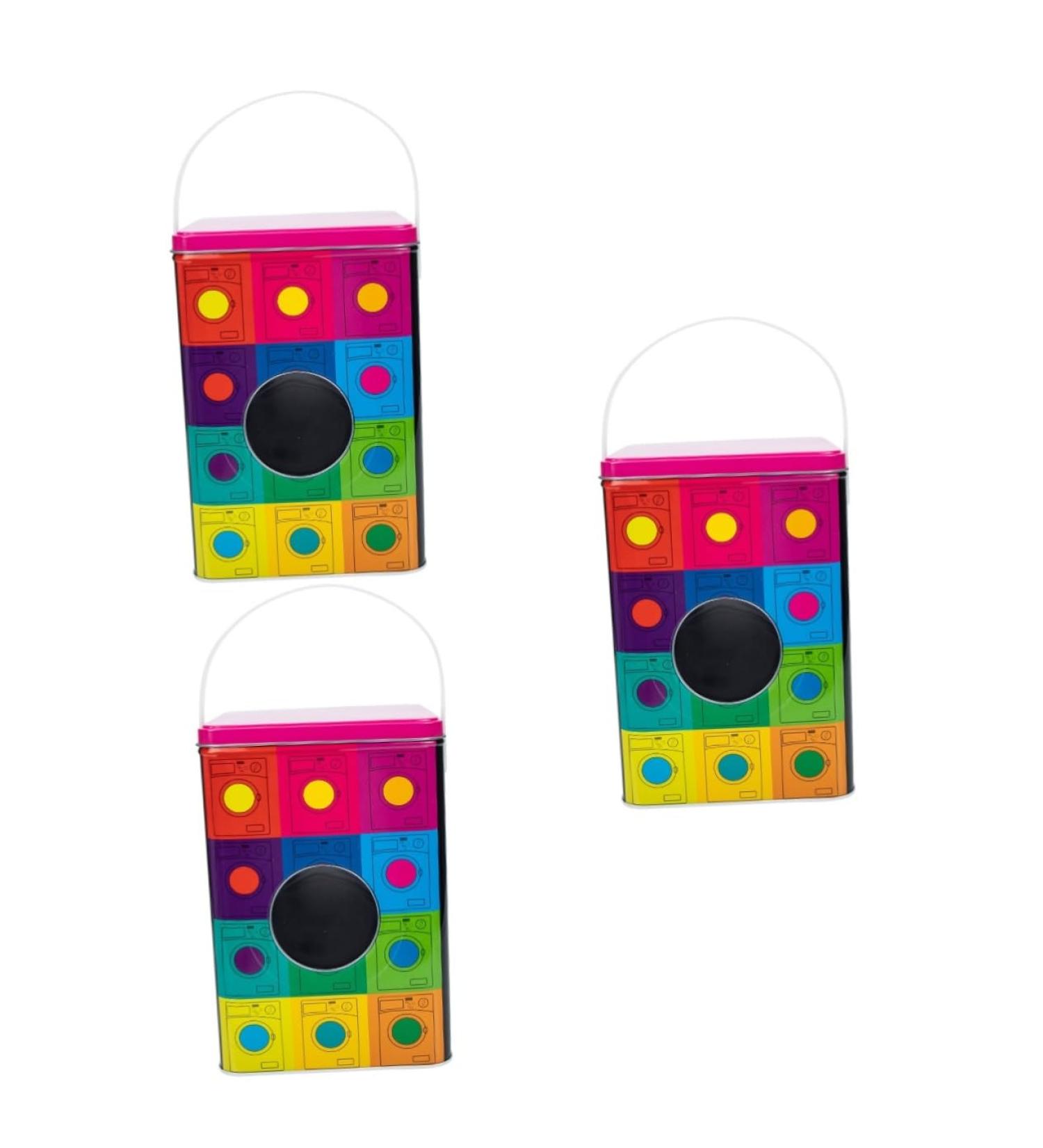 Alipis 3pcs Washing Storage Bucket Containers with Lids Laundry Beads Container Laundry Bin Detergent Dispenser Guest Bathroom Wrought Iron Laundry Tub Laundry Detergent - Buy Online on GoSupps.com