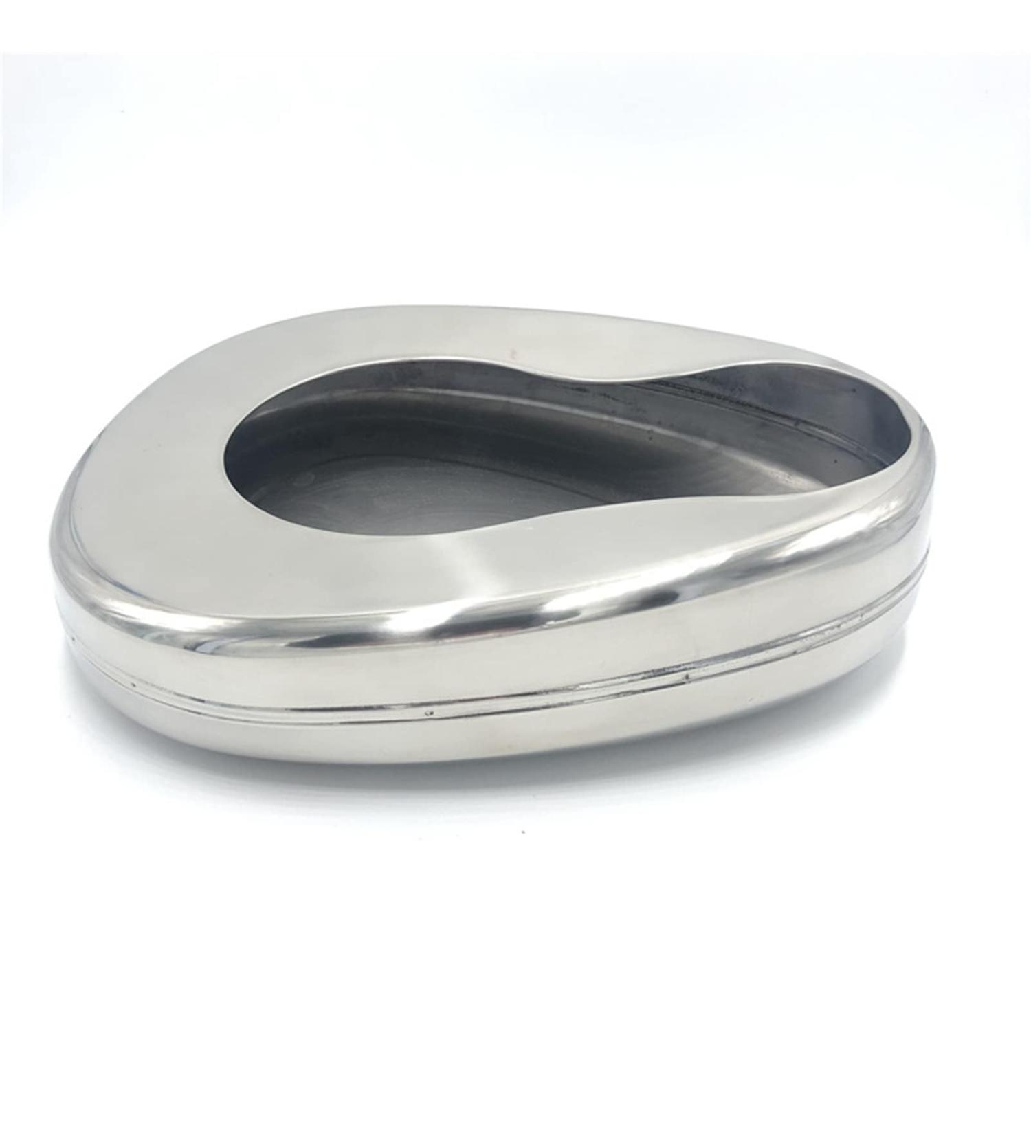 Bedpan Stainless Steel Bed Pans Resistant Ergonomic Portable Bed Pans for Adults Elderly Elderly Bed Pan Bedridden - Buy Online on GoSupps.com