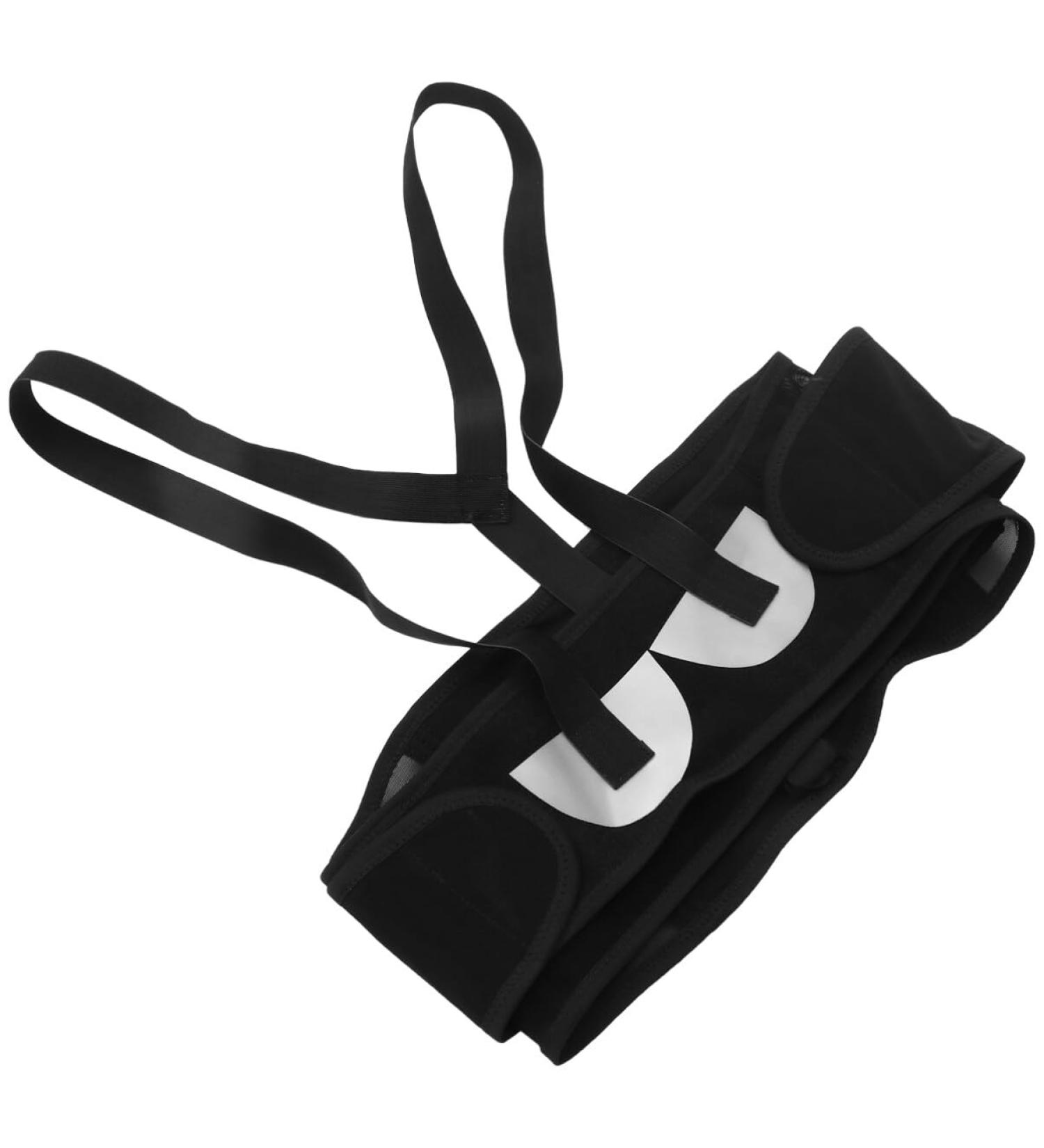 DOITOOL maternity band abdominal binder maternity belly band pregnancy bump band postpartum shoulders maternity belly posture tight woman bracket 40x60cm Black