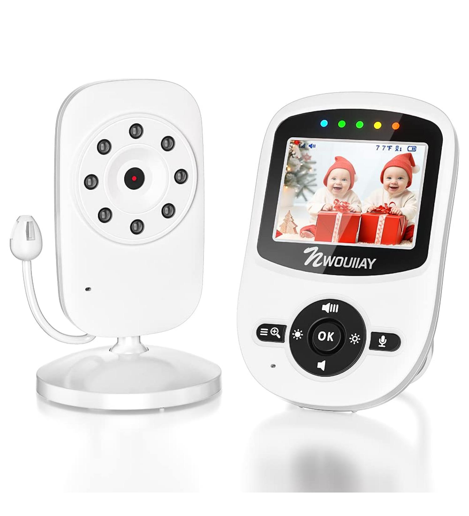 NWOUIIAY Baby Phone Monitor - 2.4GHz HD Camera with Night Vision & Intercom | Best International Shipping - Buy Online on GoSupps.com