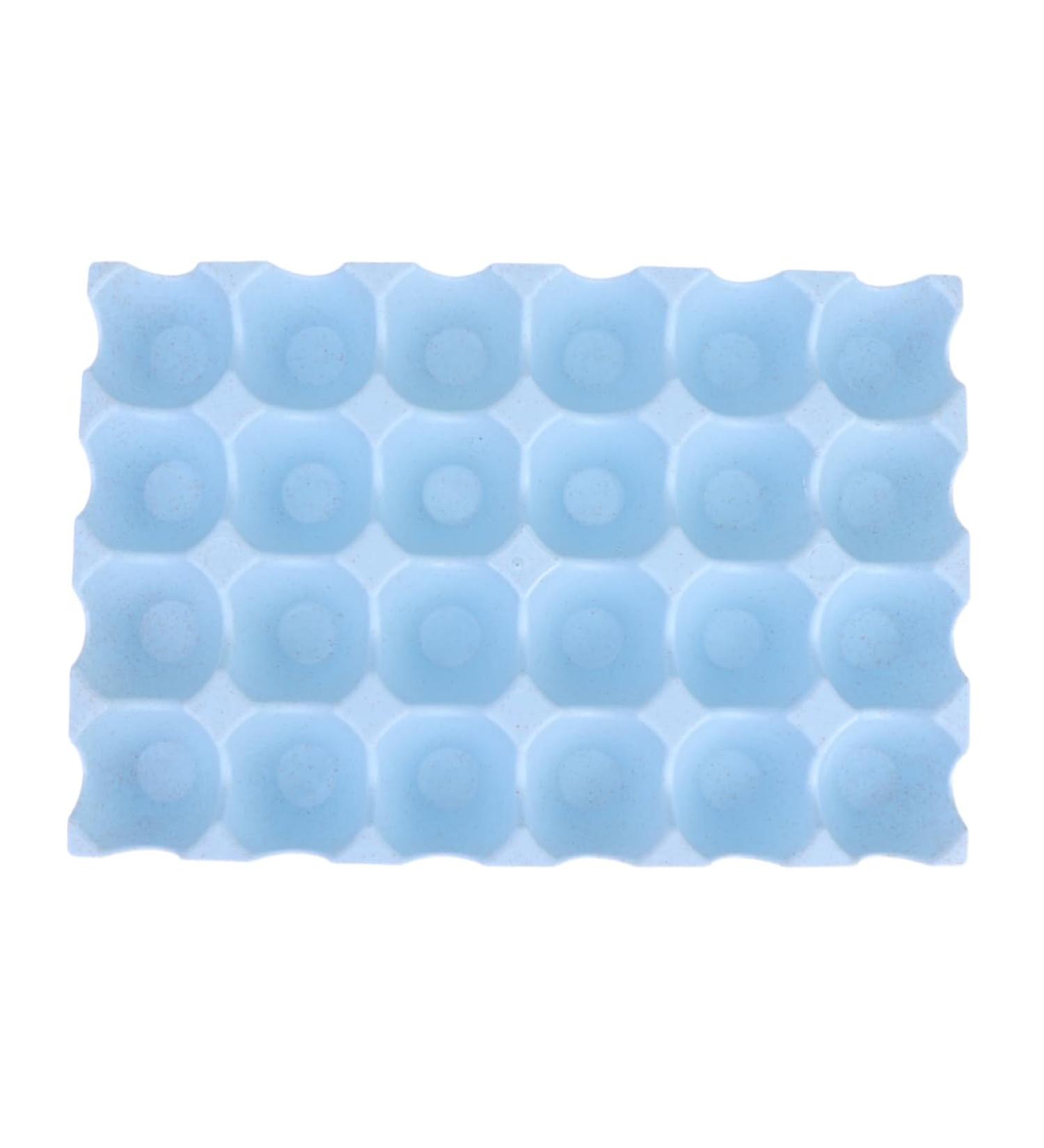 OSALADI Box Egg Holder Organizer Refrigerator Egg Holder Container Egg Tray Blue 29*19CM - Buy Online on GoSupps.com